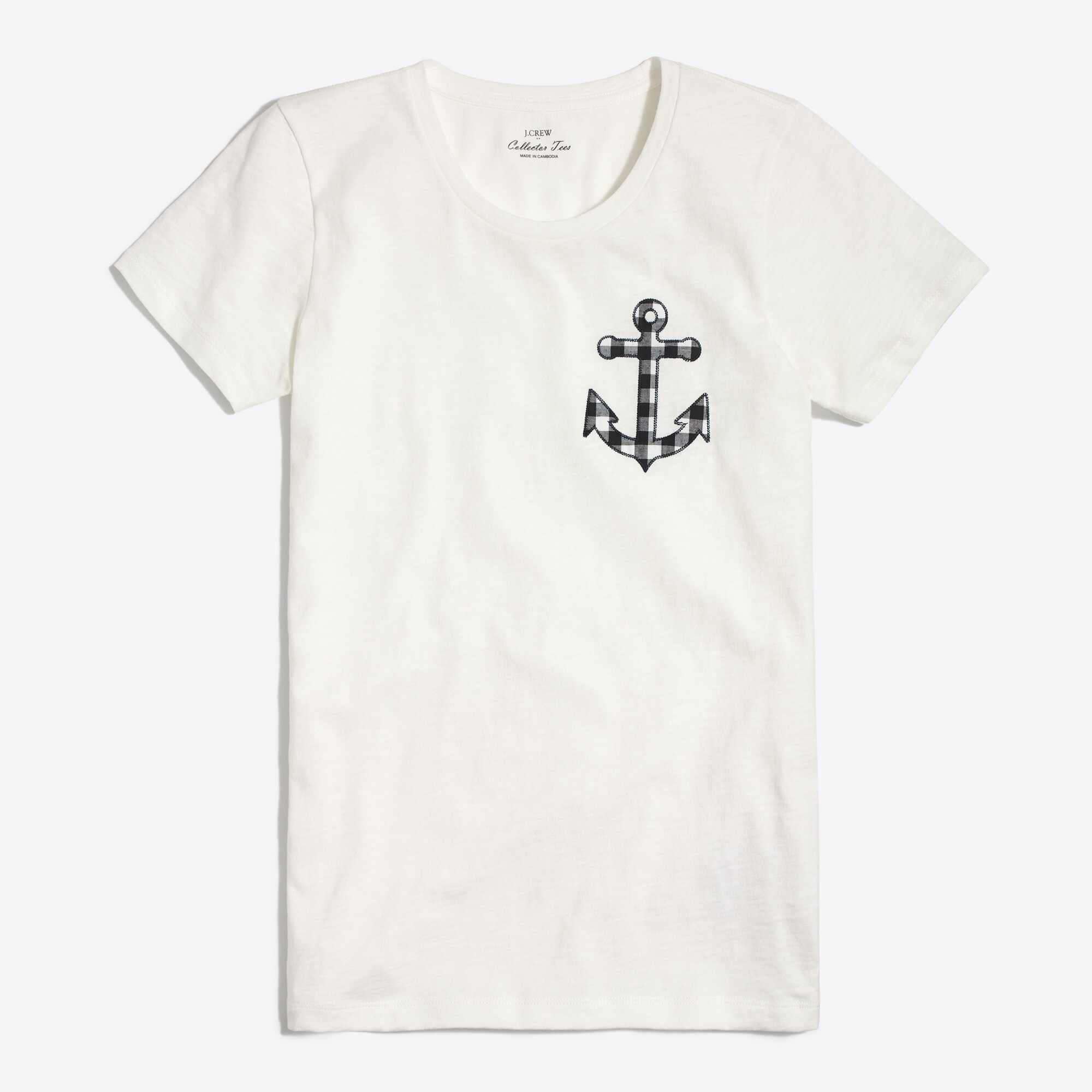 anchor chest collector tee for women