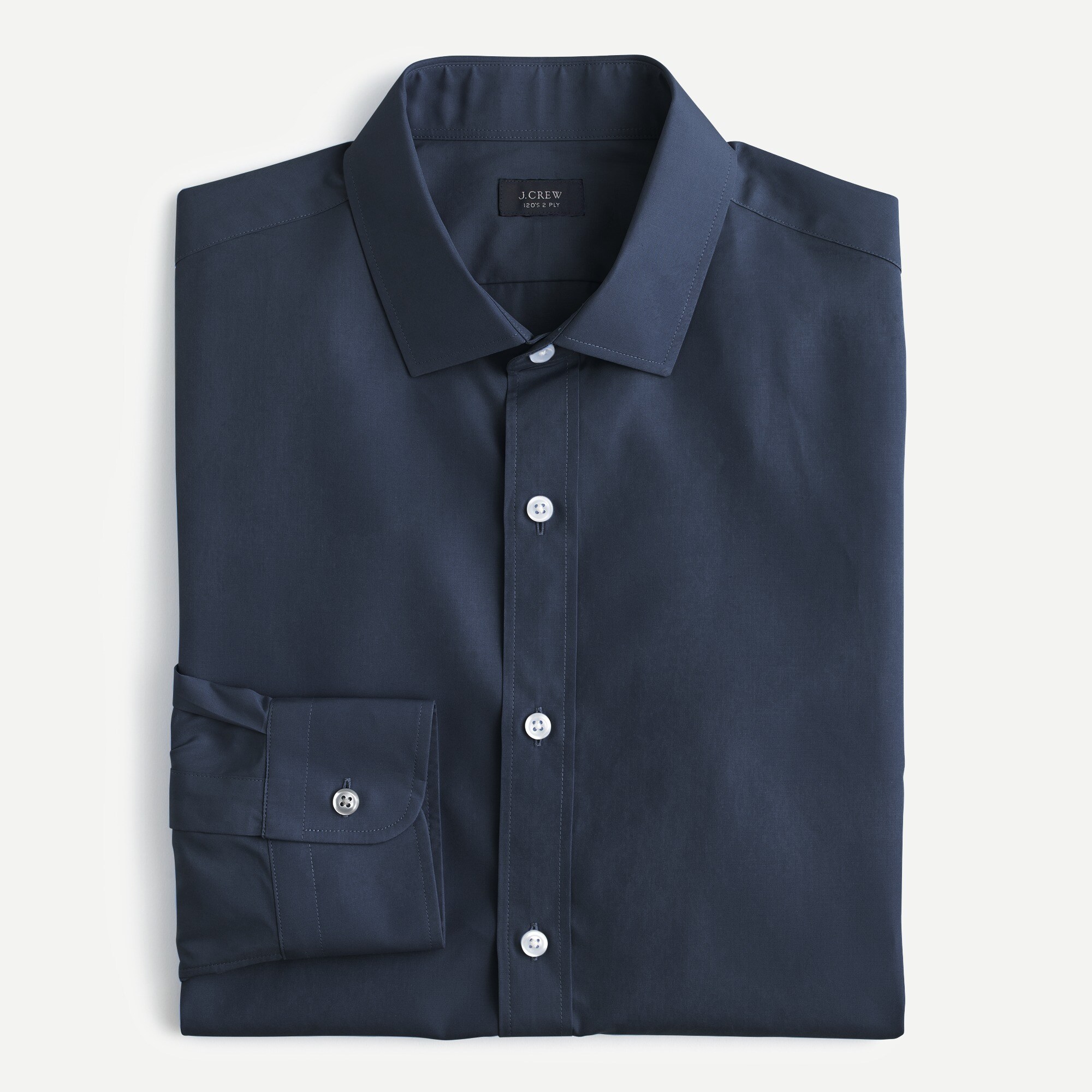 Ludlow stretch easy-care cotton poplin dress shirt