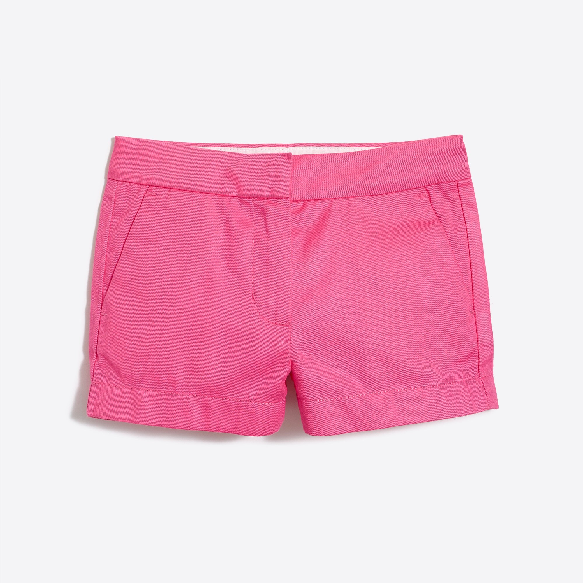 girls white chino shorts