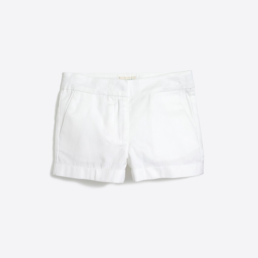 factory: girls' chino short for girls, right side, view zoomed