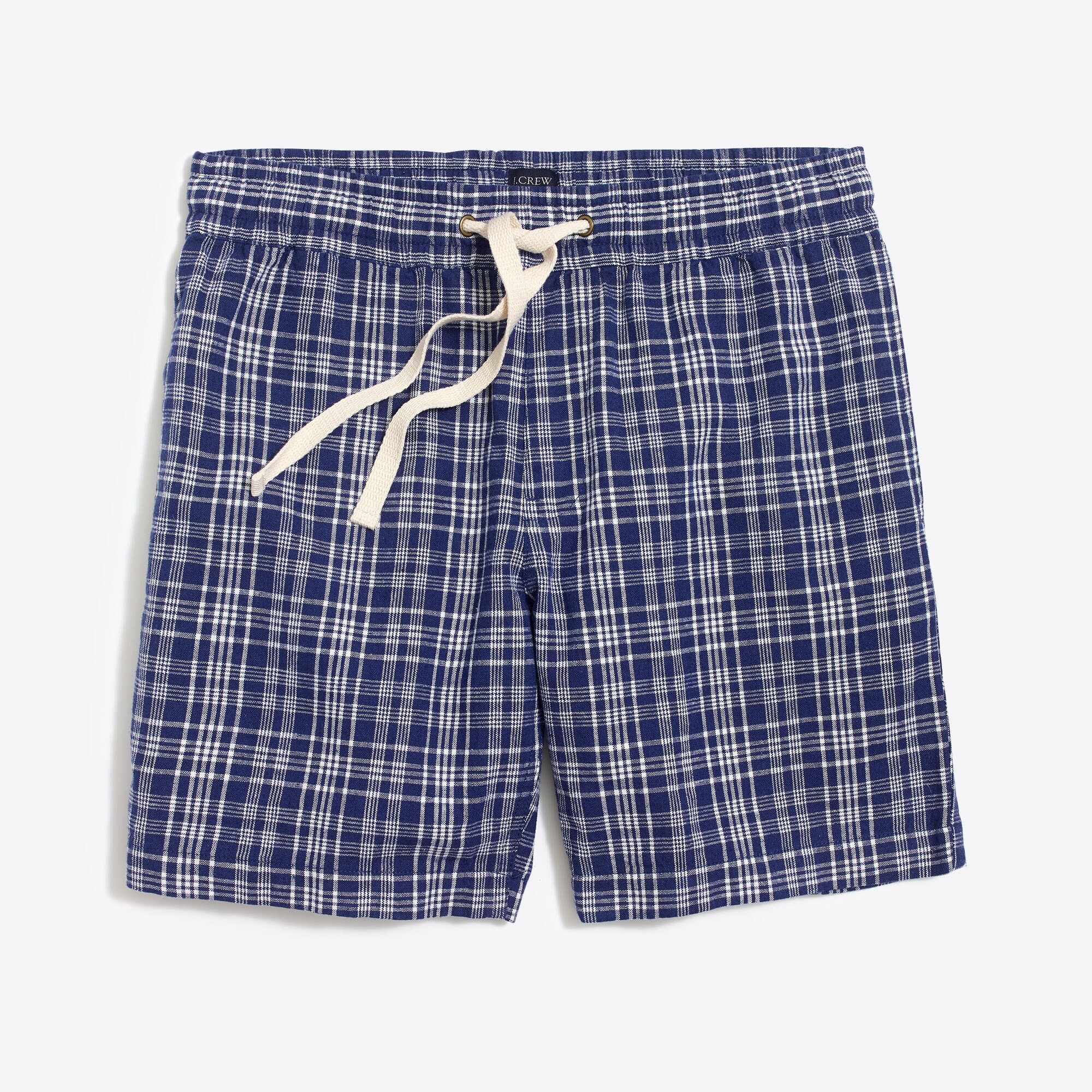 7" reade cotton-linen drawstring short for men