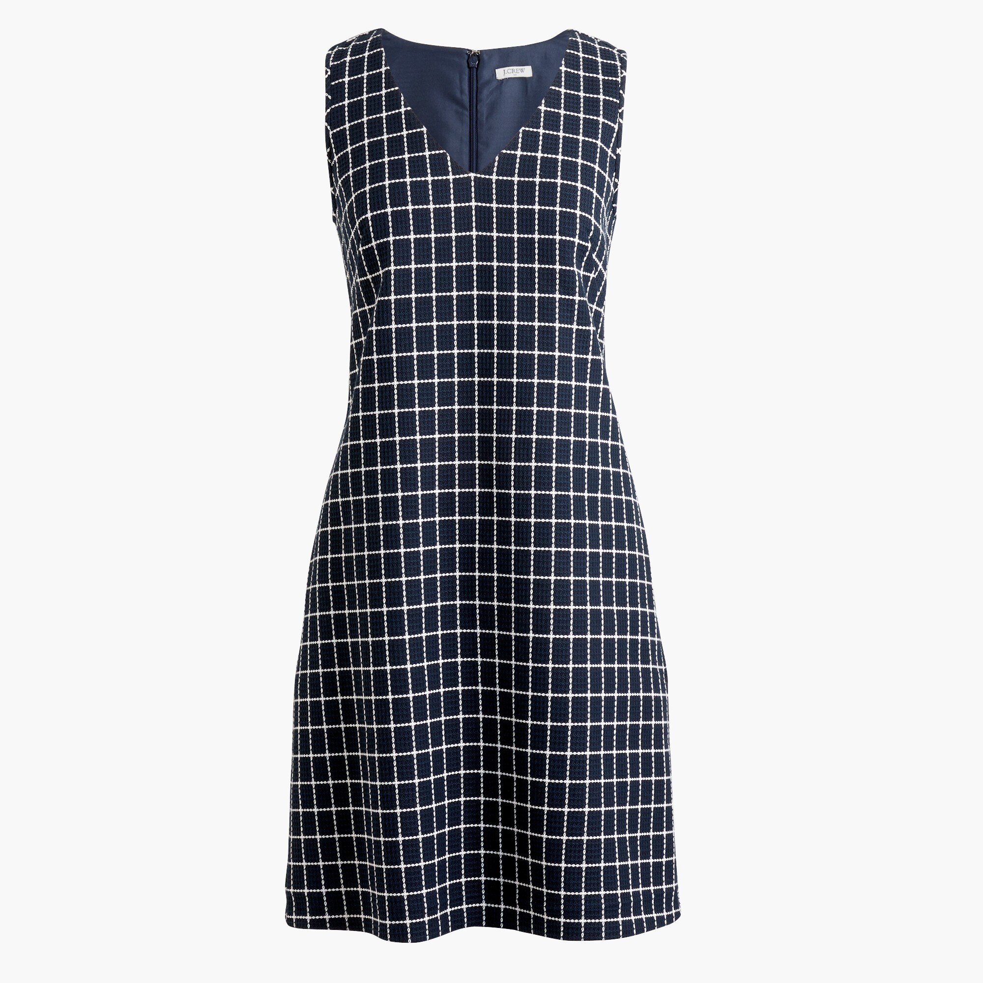 Printed V-neck shift dress