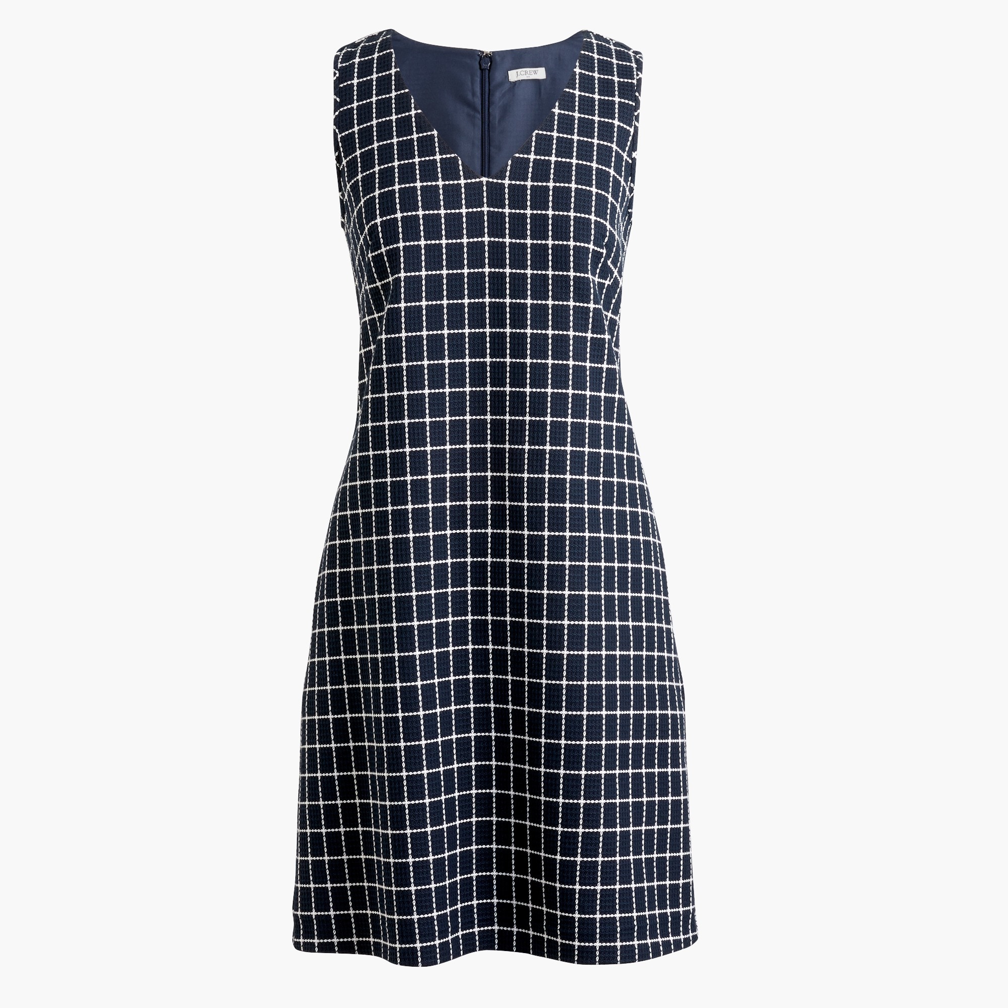 Printed V-neck shift dress