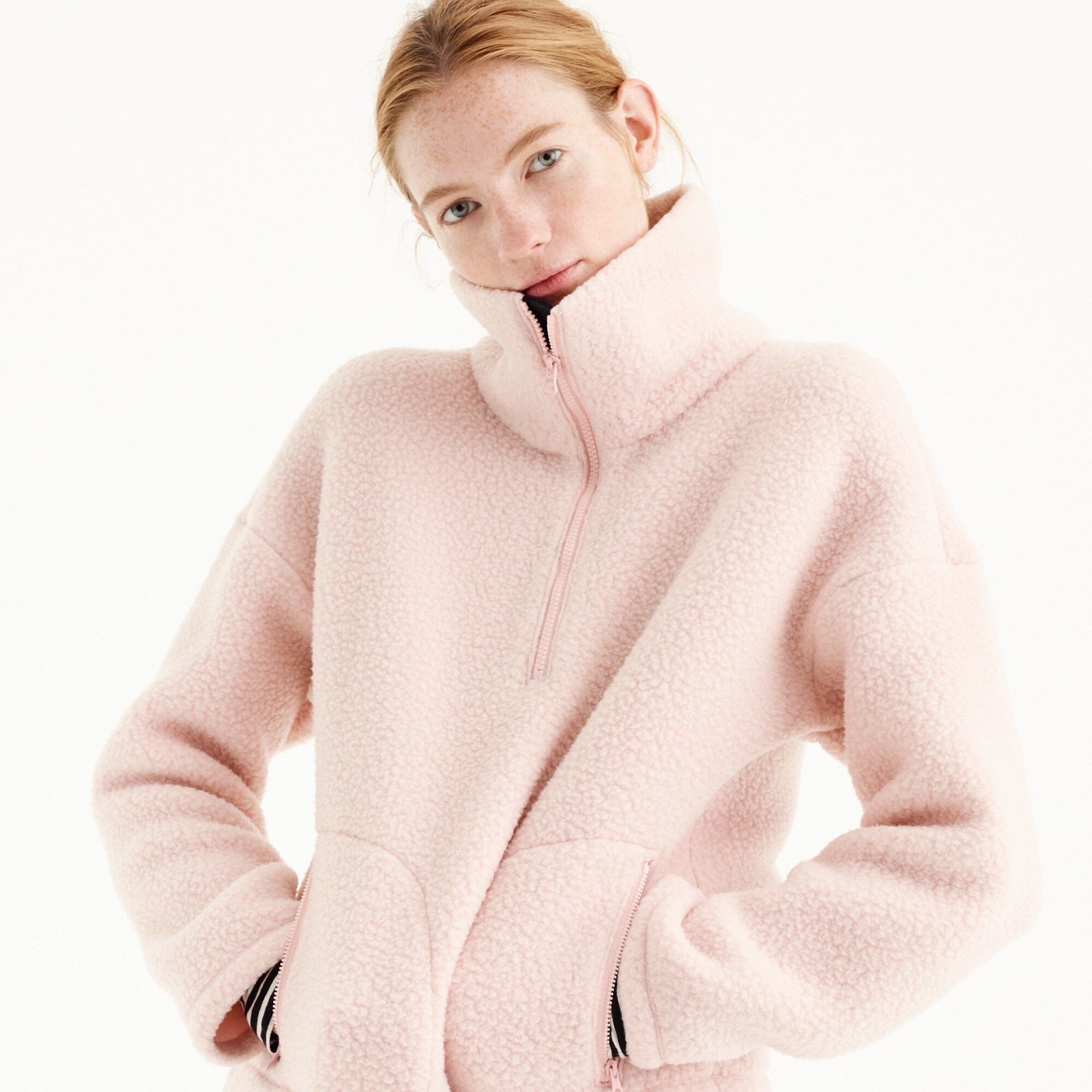 Half-zip sweatshirt in Polartec® fleece