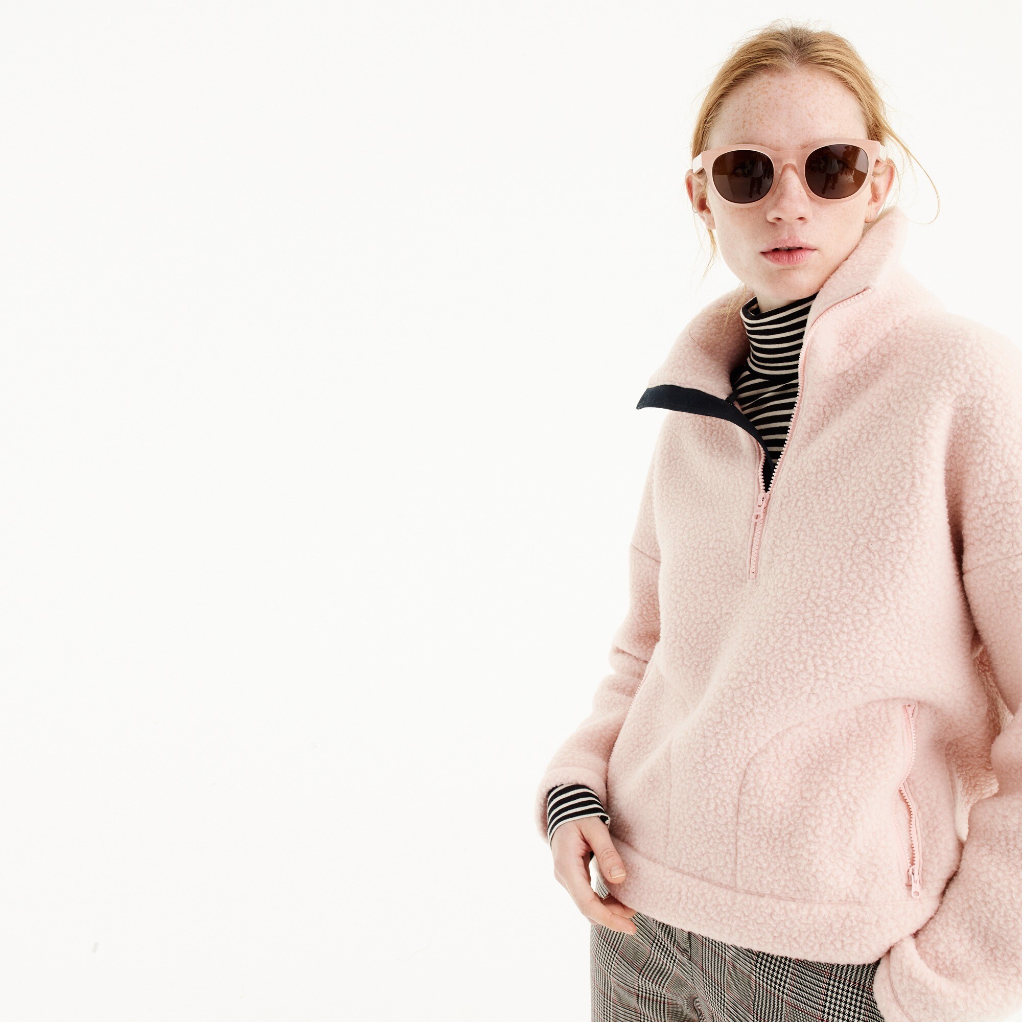 Half-zip sweatshirt in Polartec® fleece