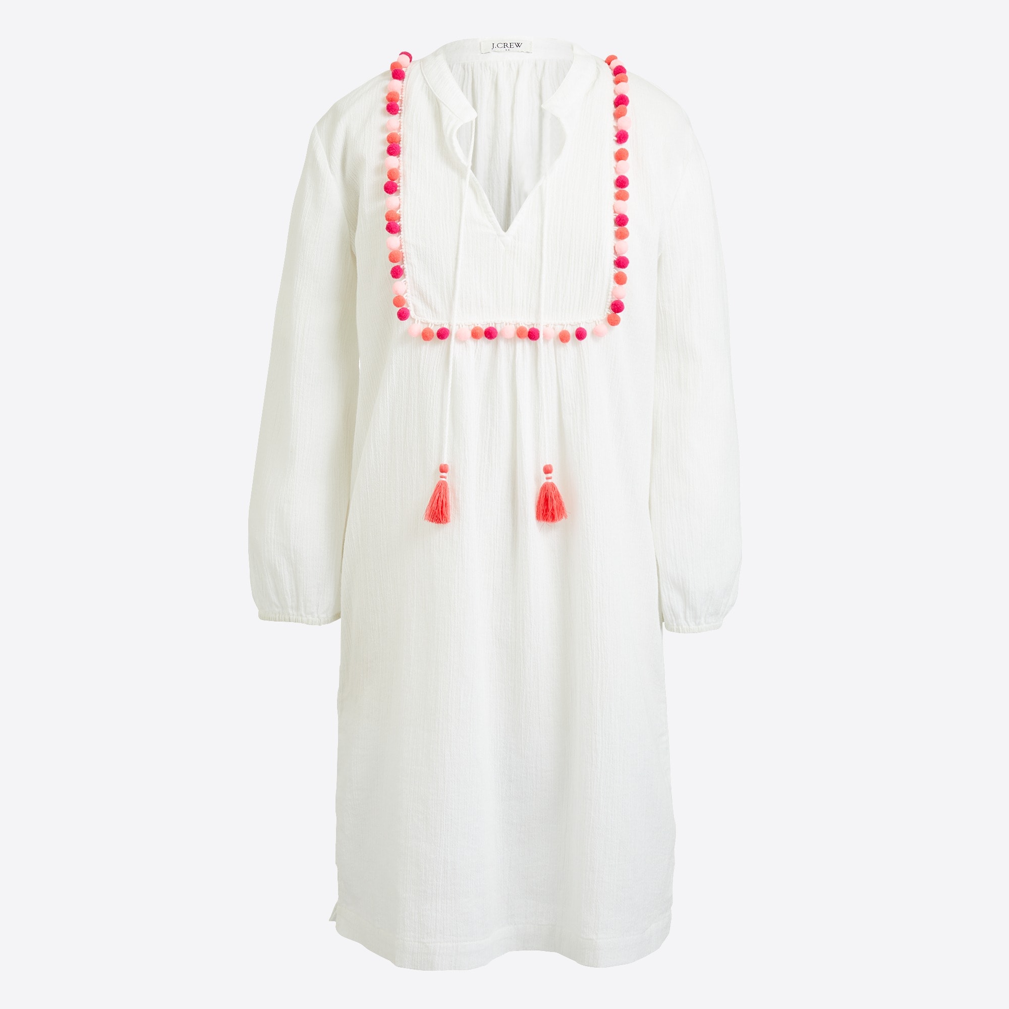 Pom-pom tunic cover-up
