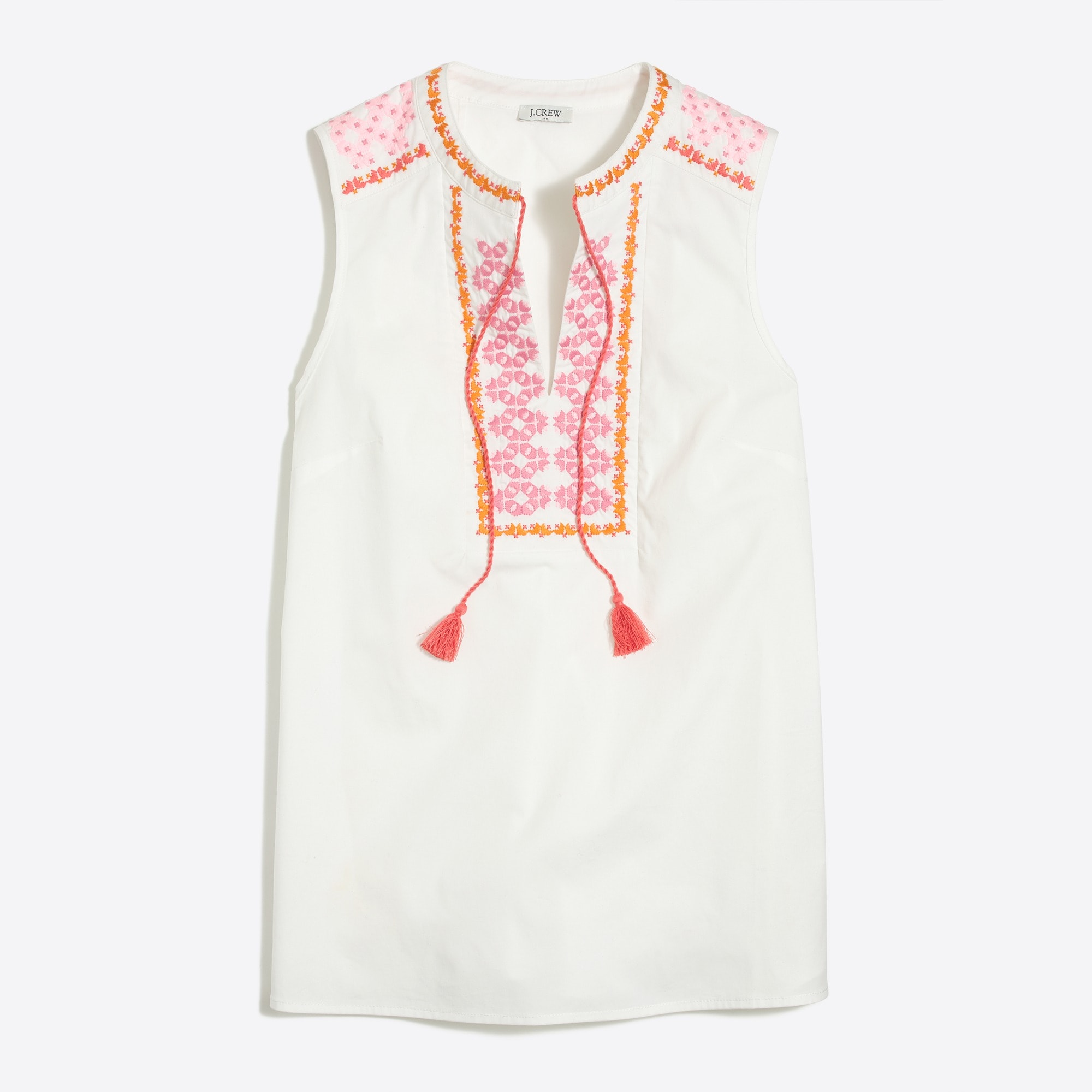 Embroidered tank top
