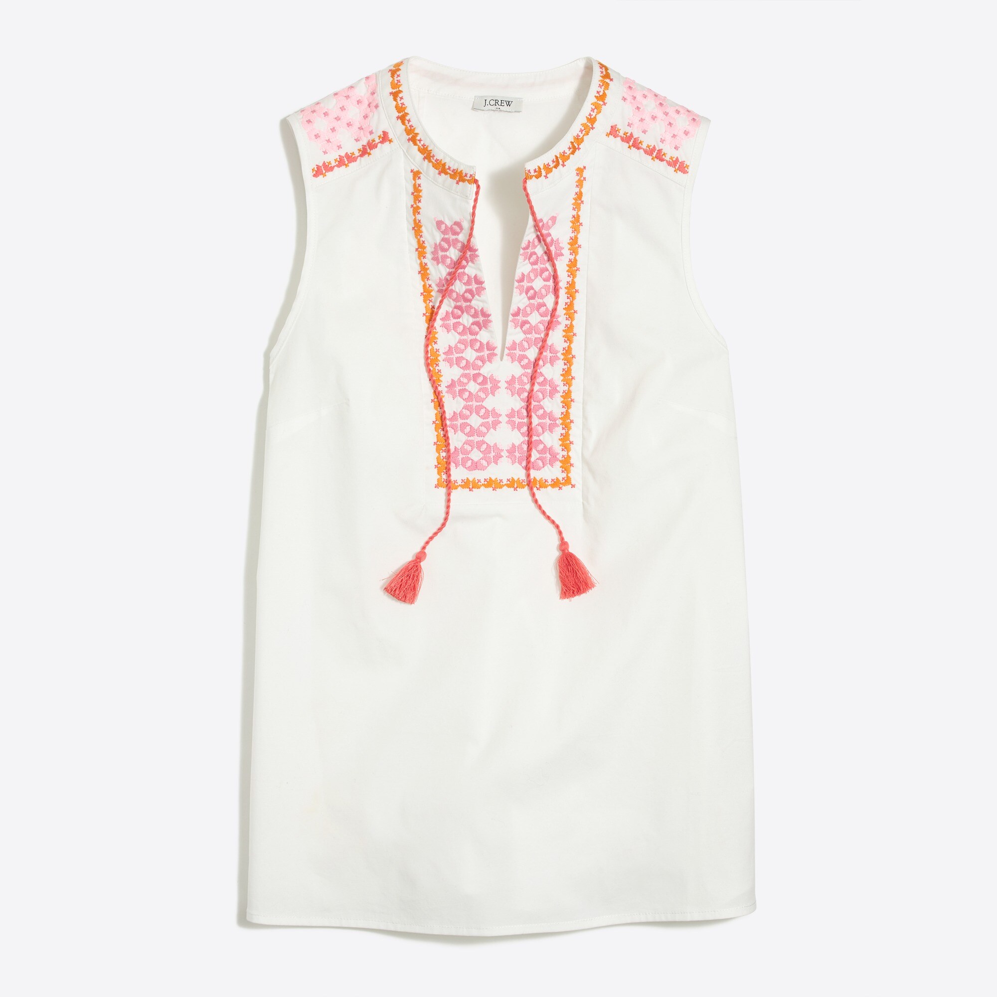 embroidered tank top for women