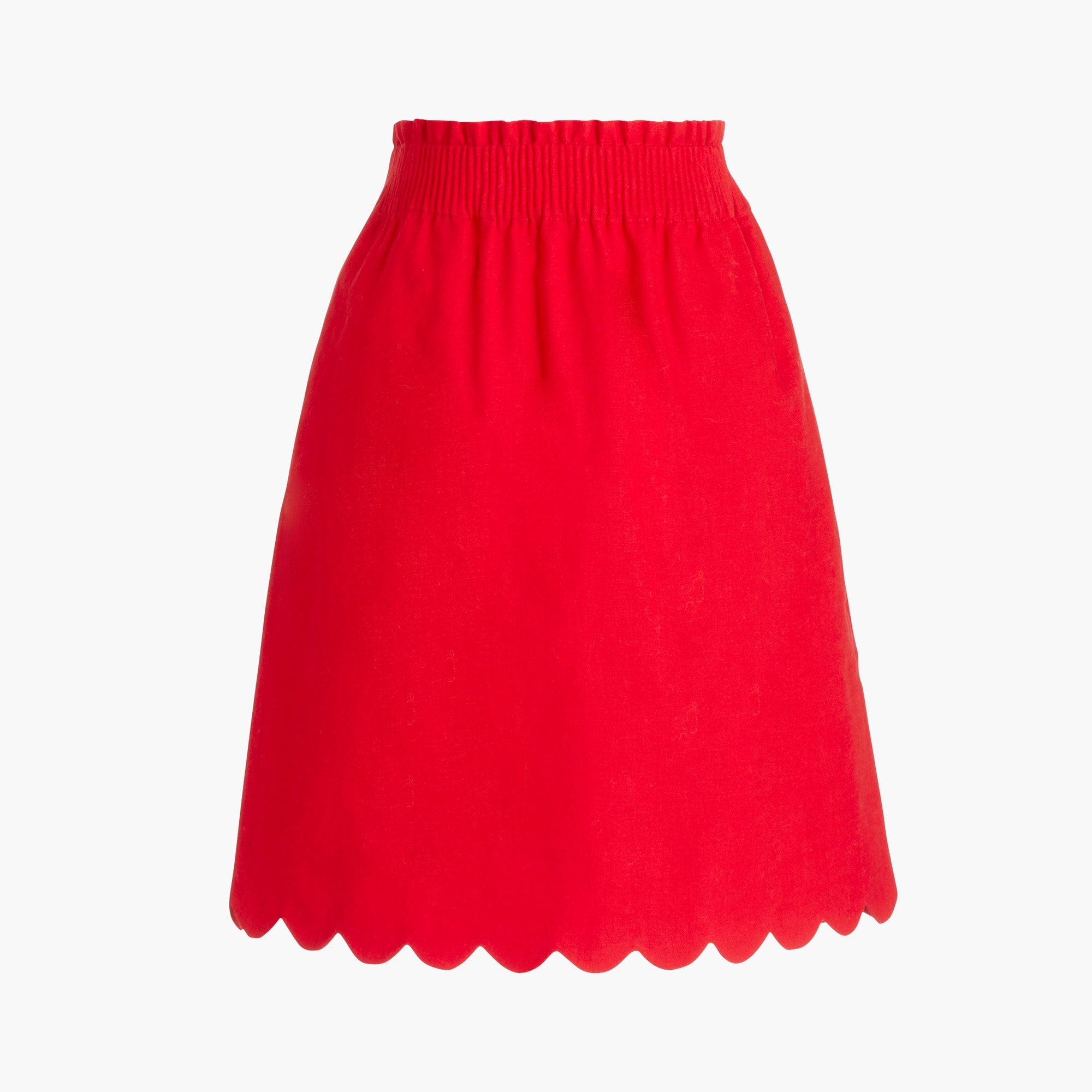 J crew red mini skirt sales