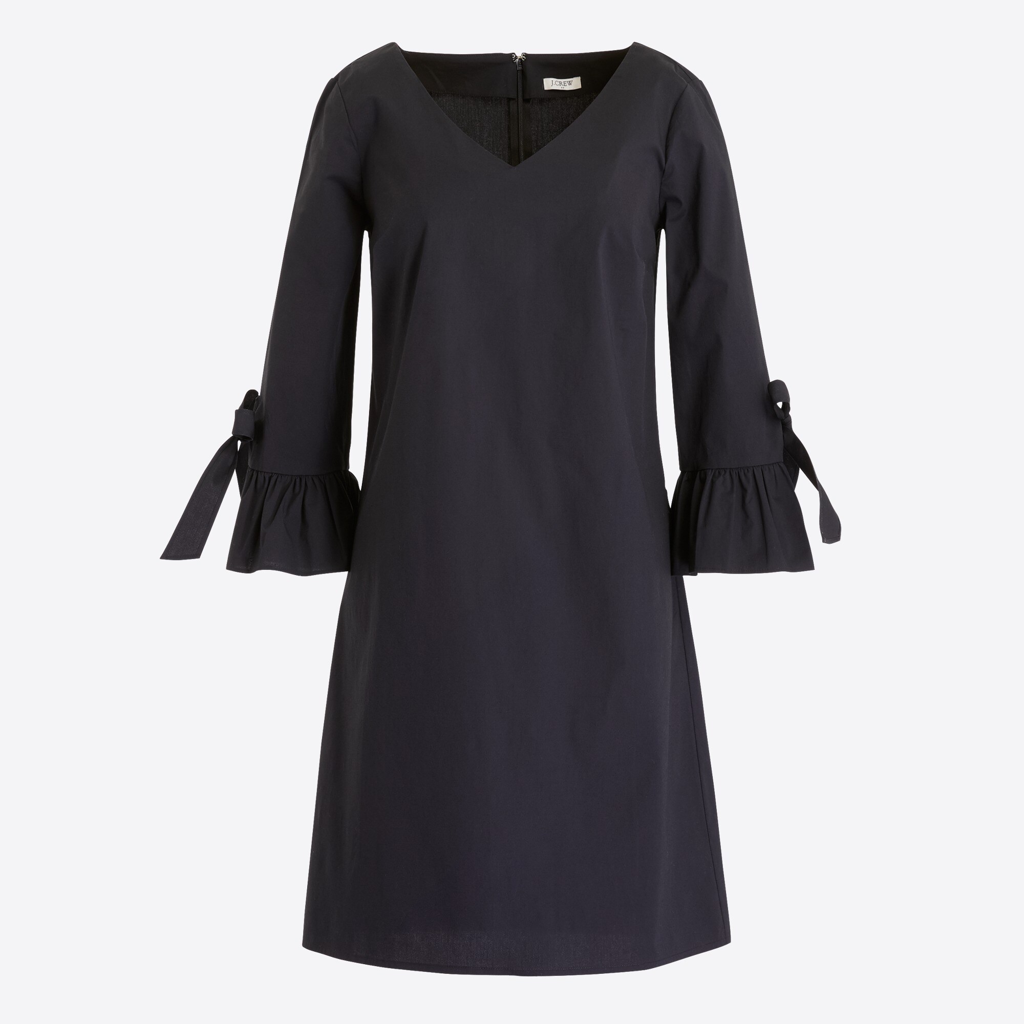 ruffle tie-sleeve dress for women