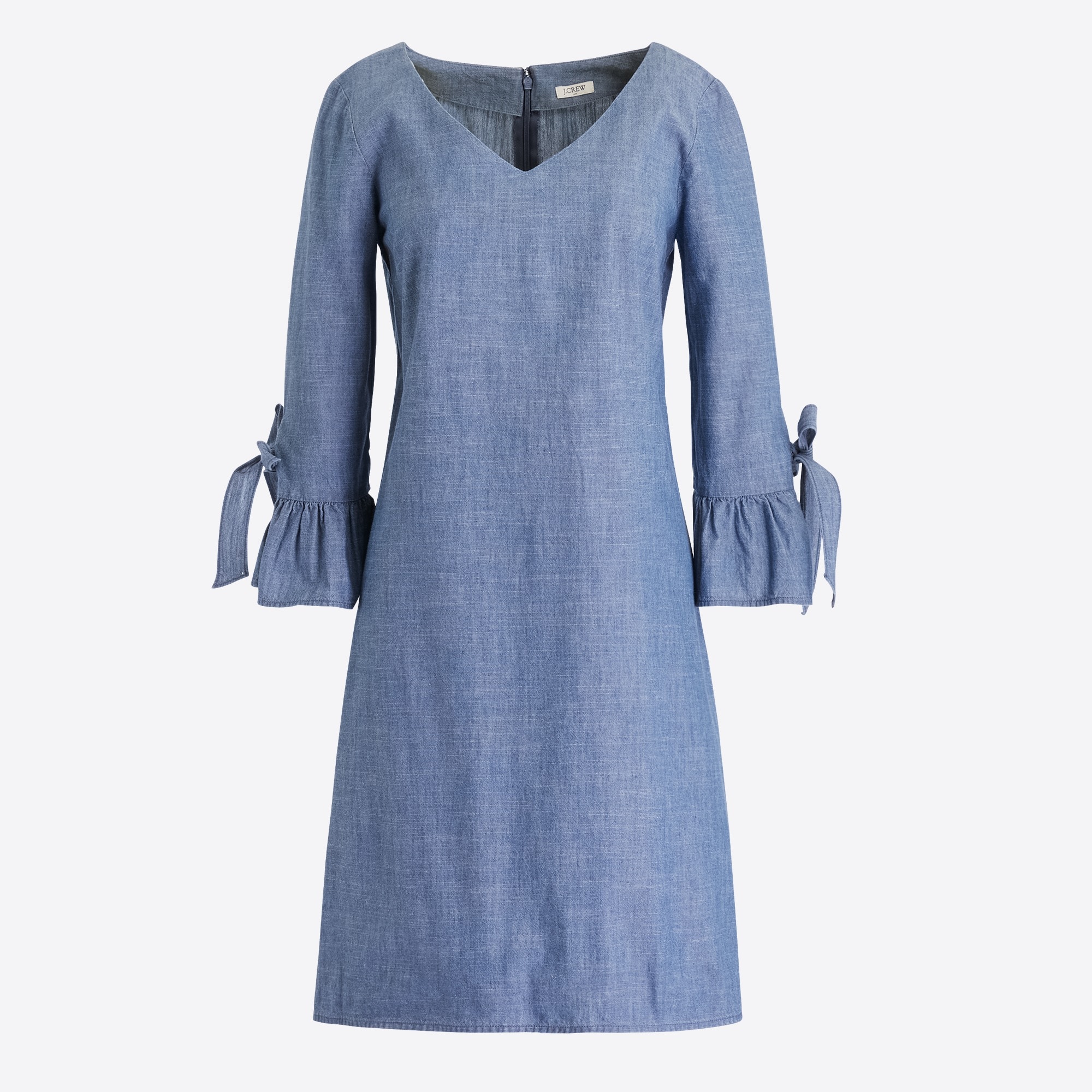 j crew chambray off the shoulder dress Chambray Mini Shirt-dress For Women