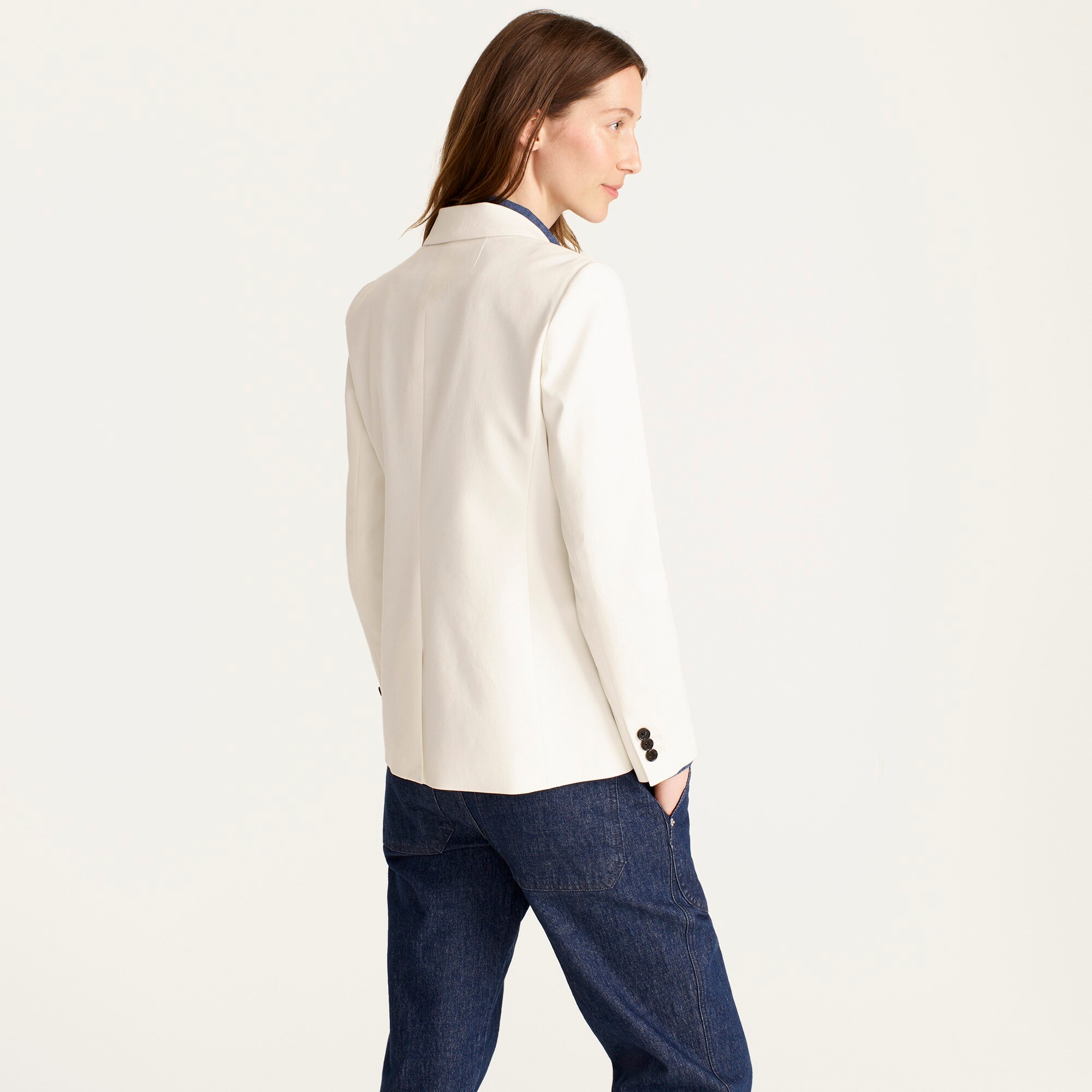 Parke blazer in bi-stretch cotton