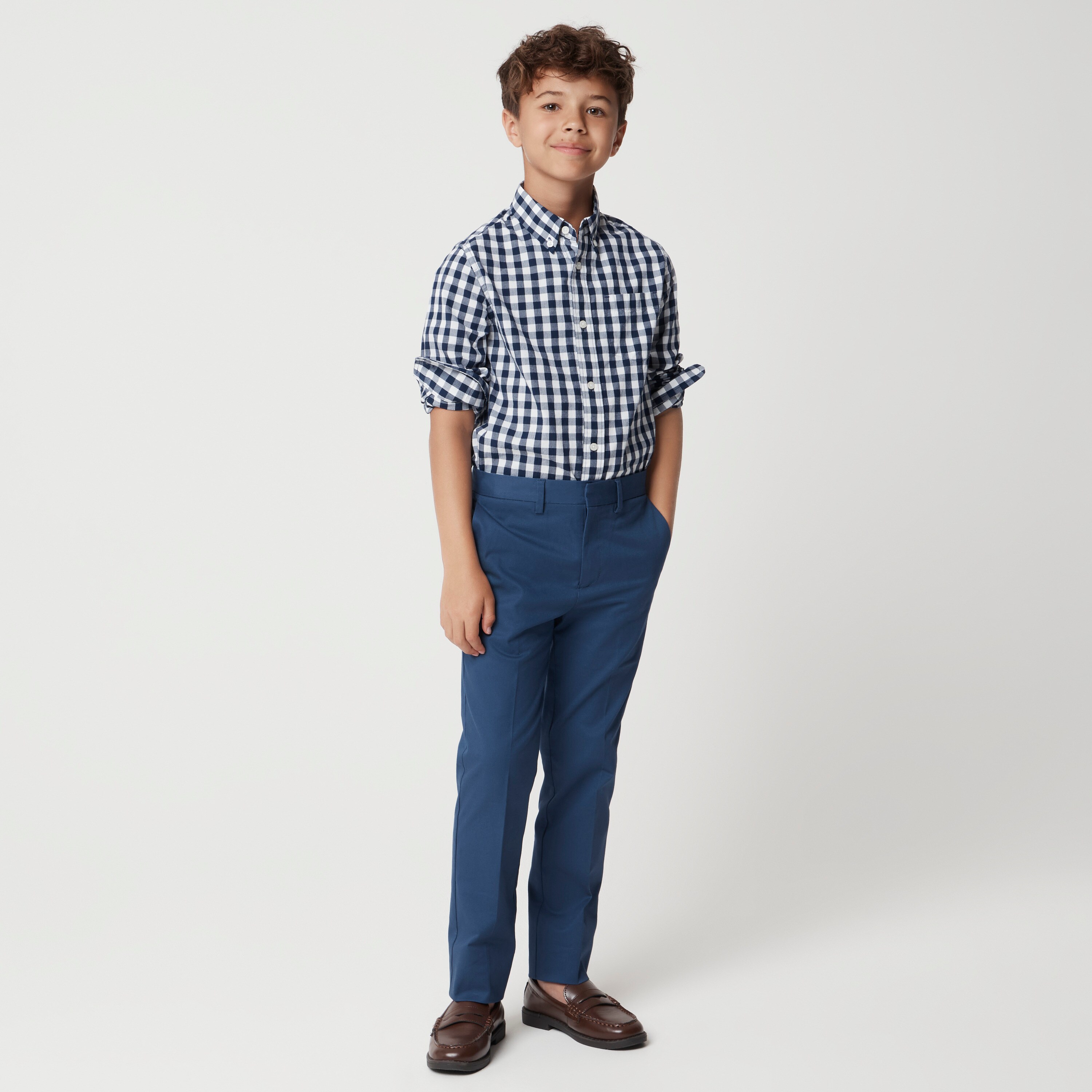 Boys' Thompson suit pant in flex chino