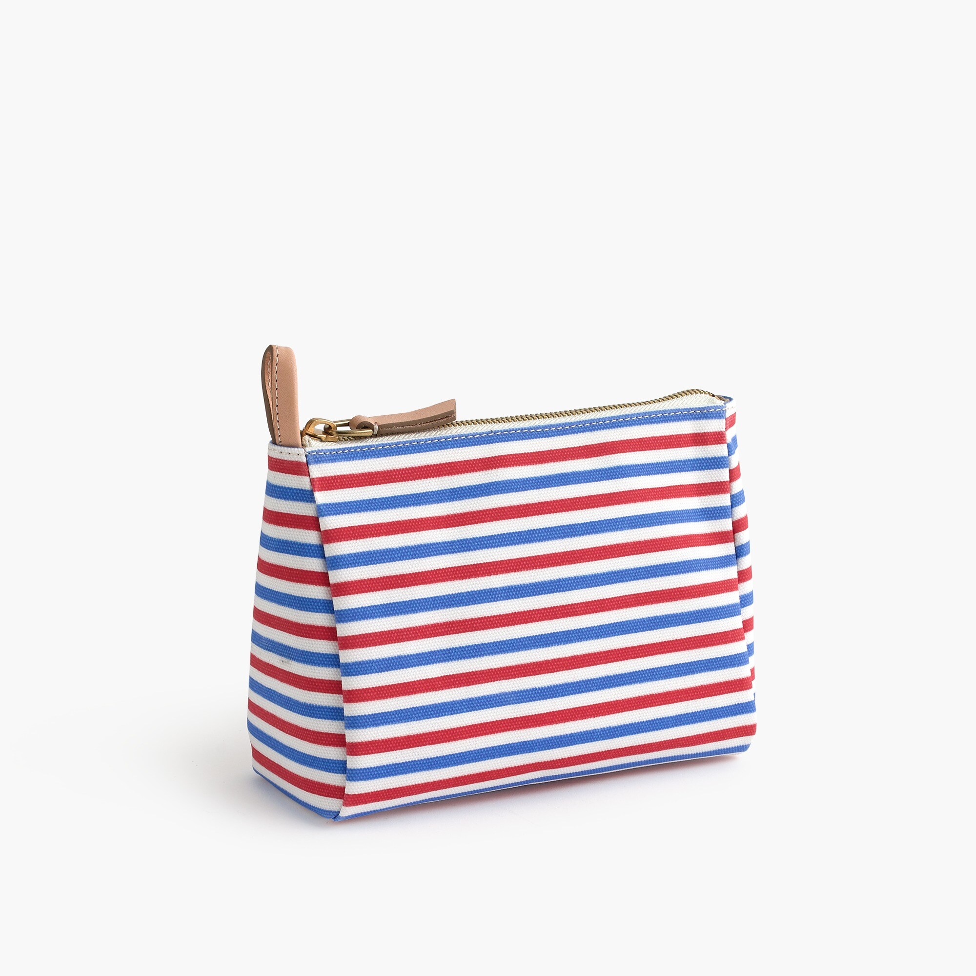 Striped cosmetic case