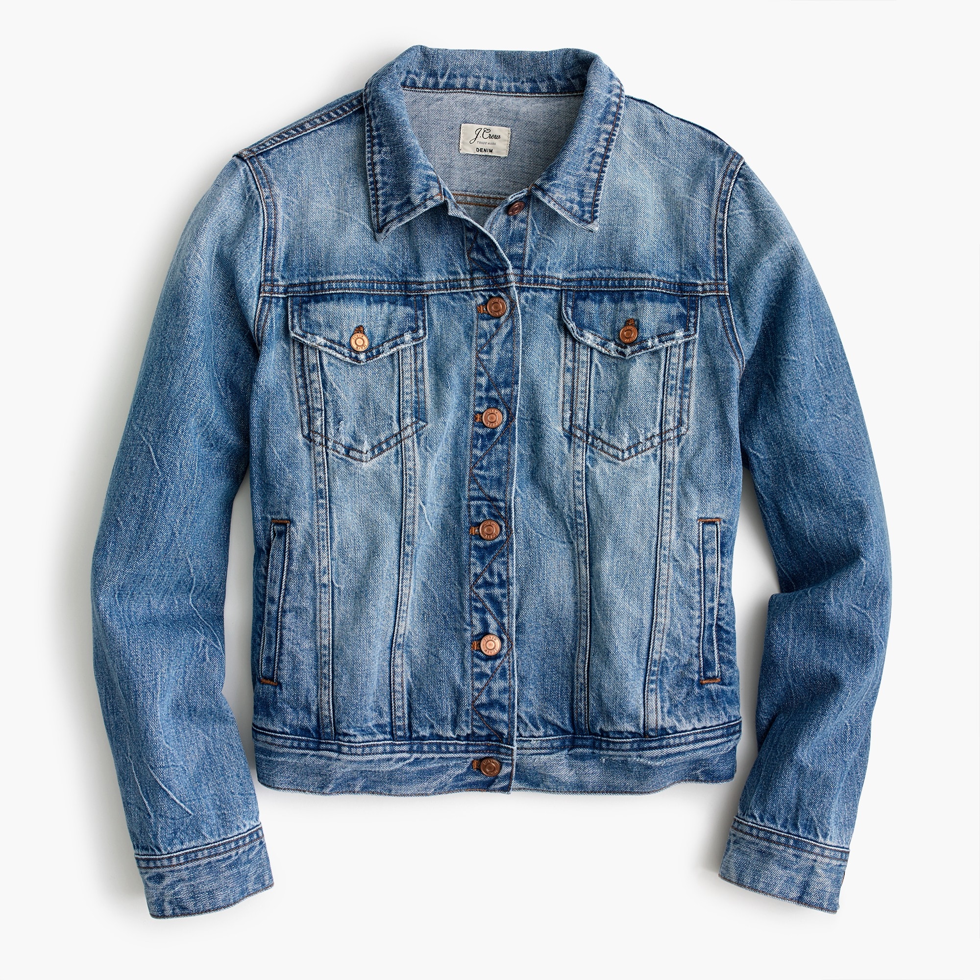 Crew denim best sale jacket