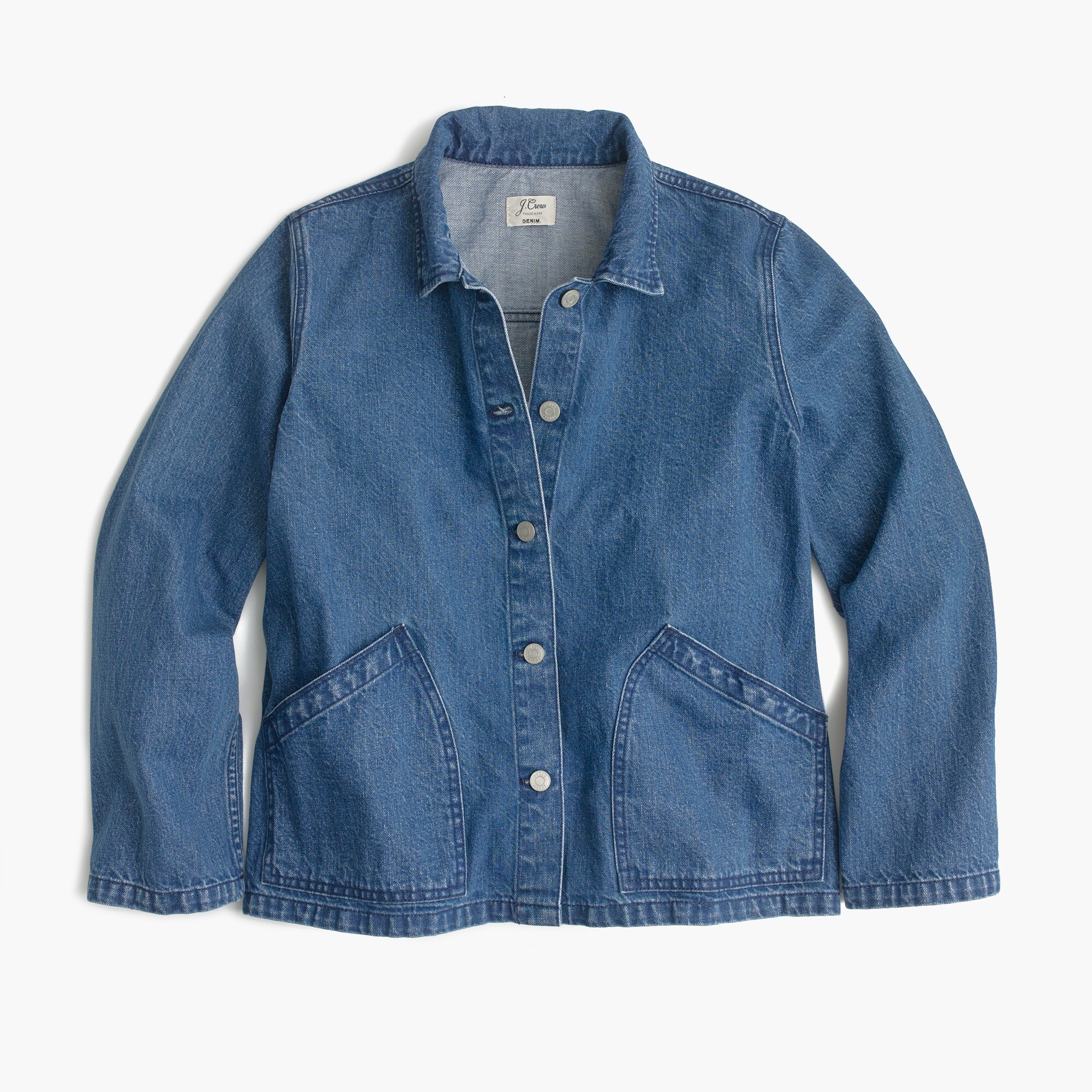 Denim swing jacket in Lily wash