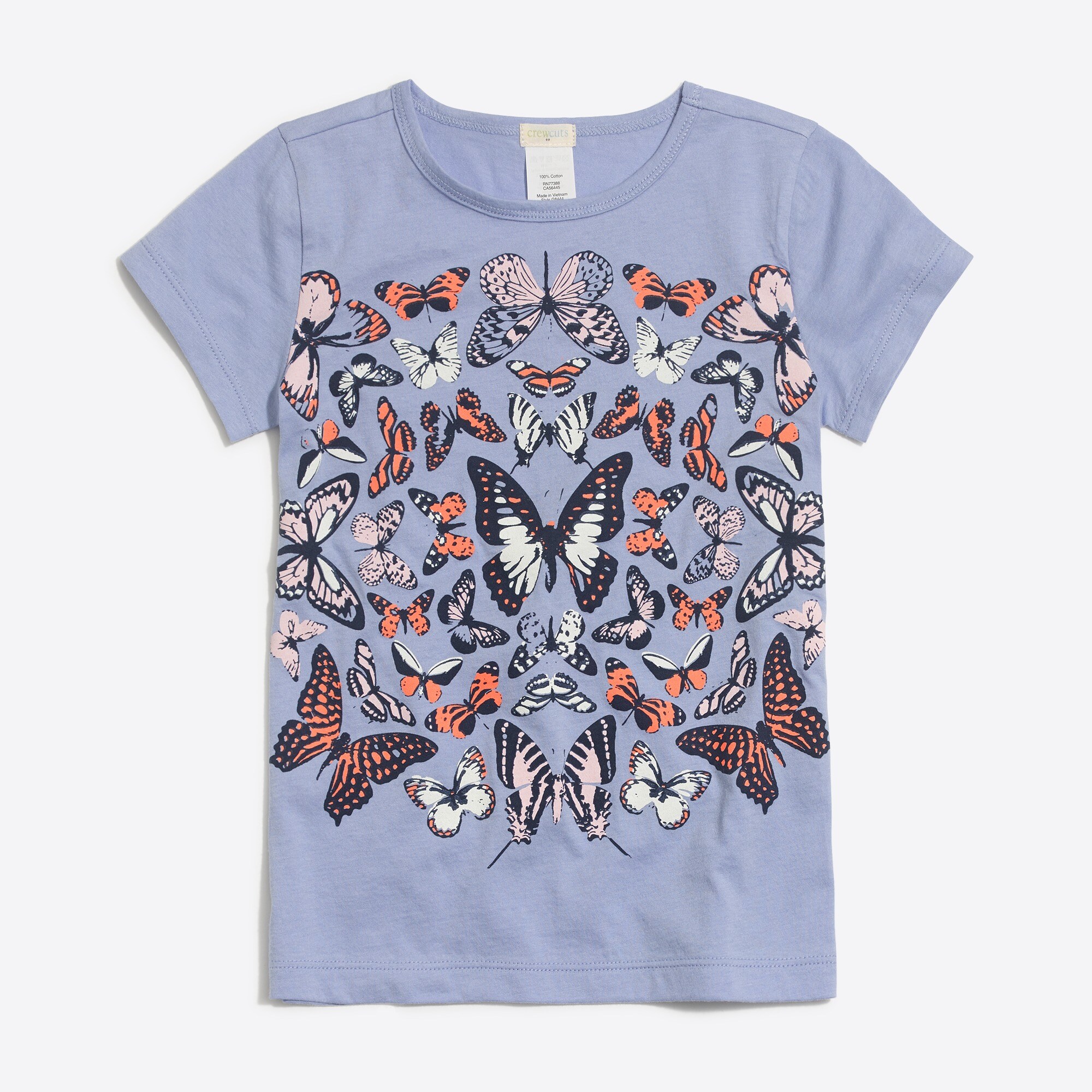 Girls' butterfly graphic tee