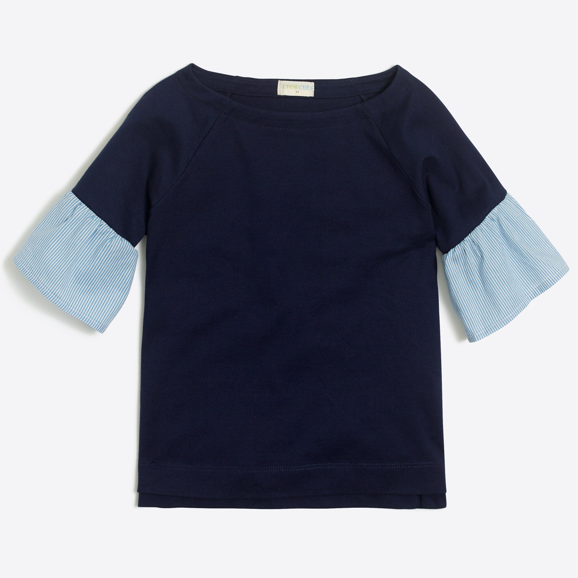 Girls' ruffle-sleeve top