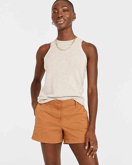 womens 4&quot; stretch chino short