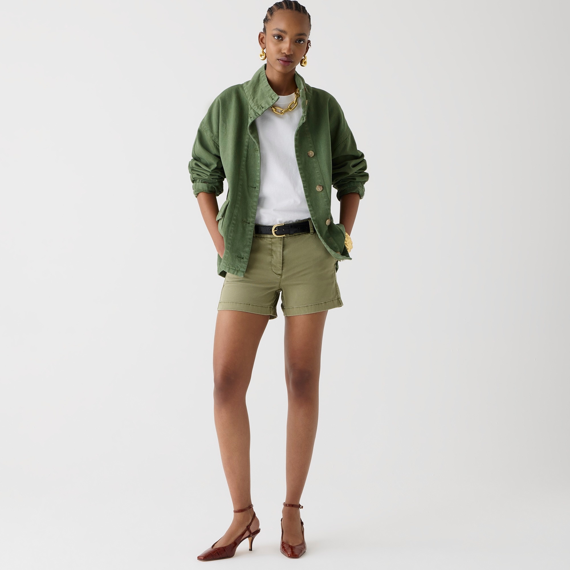 4&quot; stretch chino short