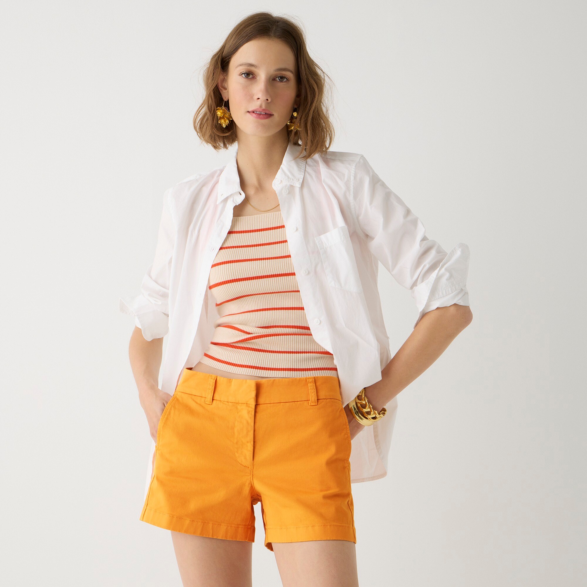4" stretch chino short