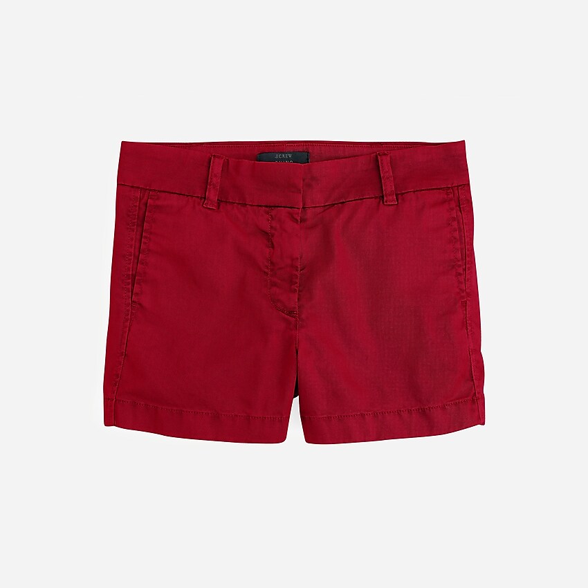 j.crew: 4 stretch chino short for women, right side, view zoomed