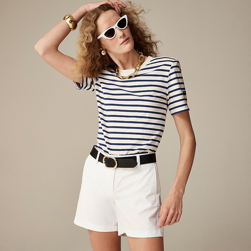 j.crew: 5" stretch chino short for women, right side, view zoomed