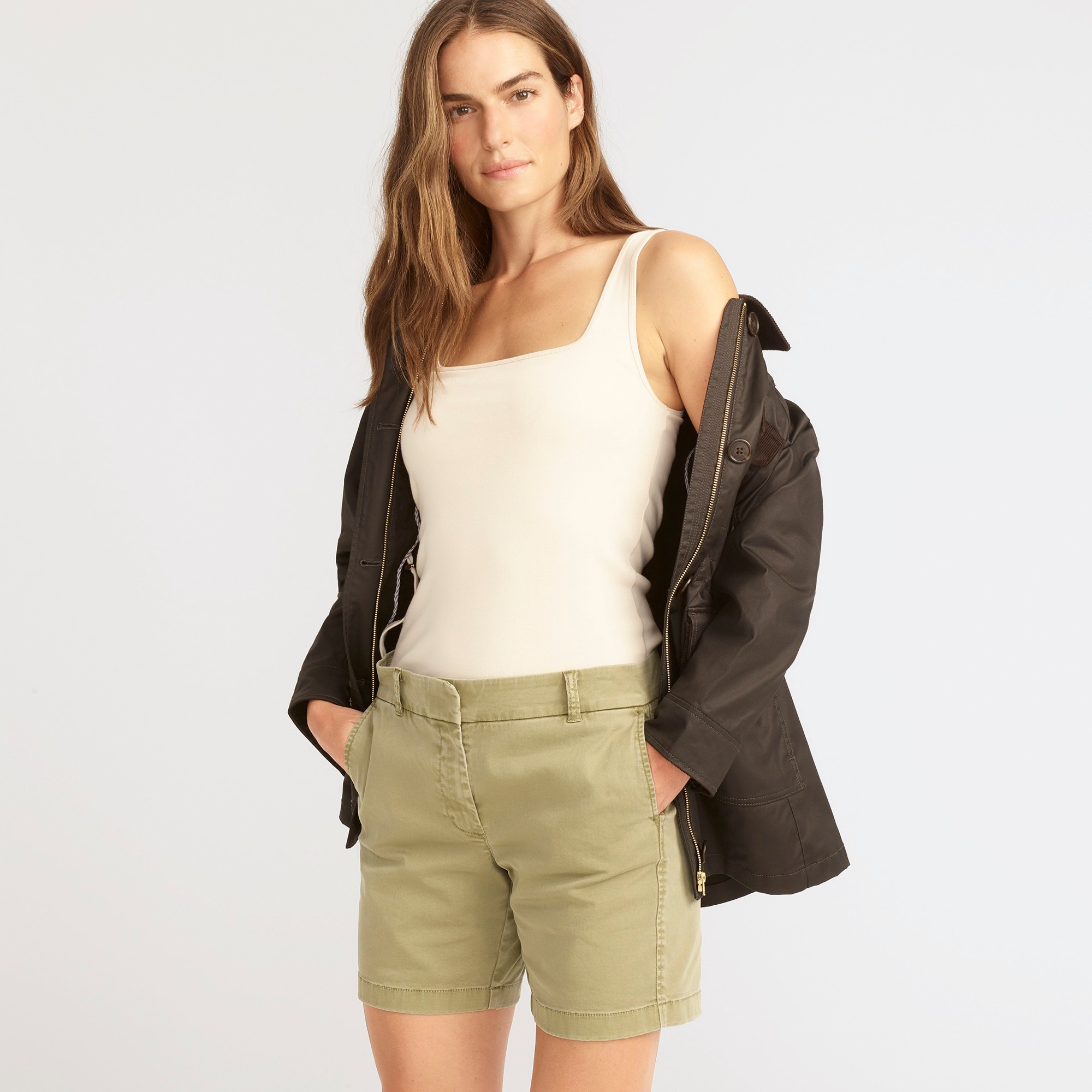 j.crew: 7&quot; stretch chino short for women