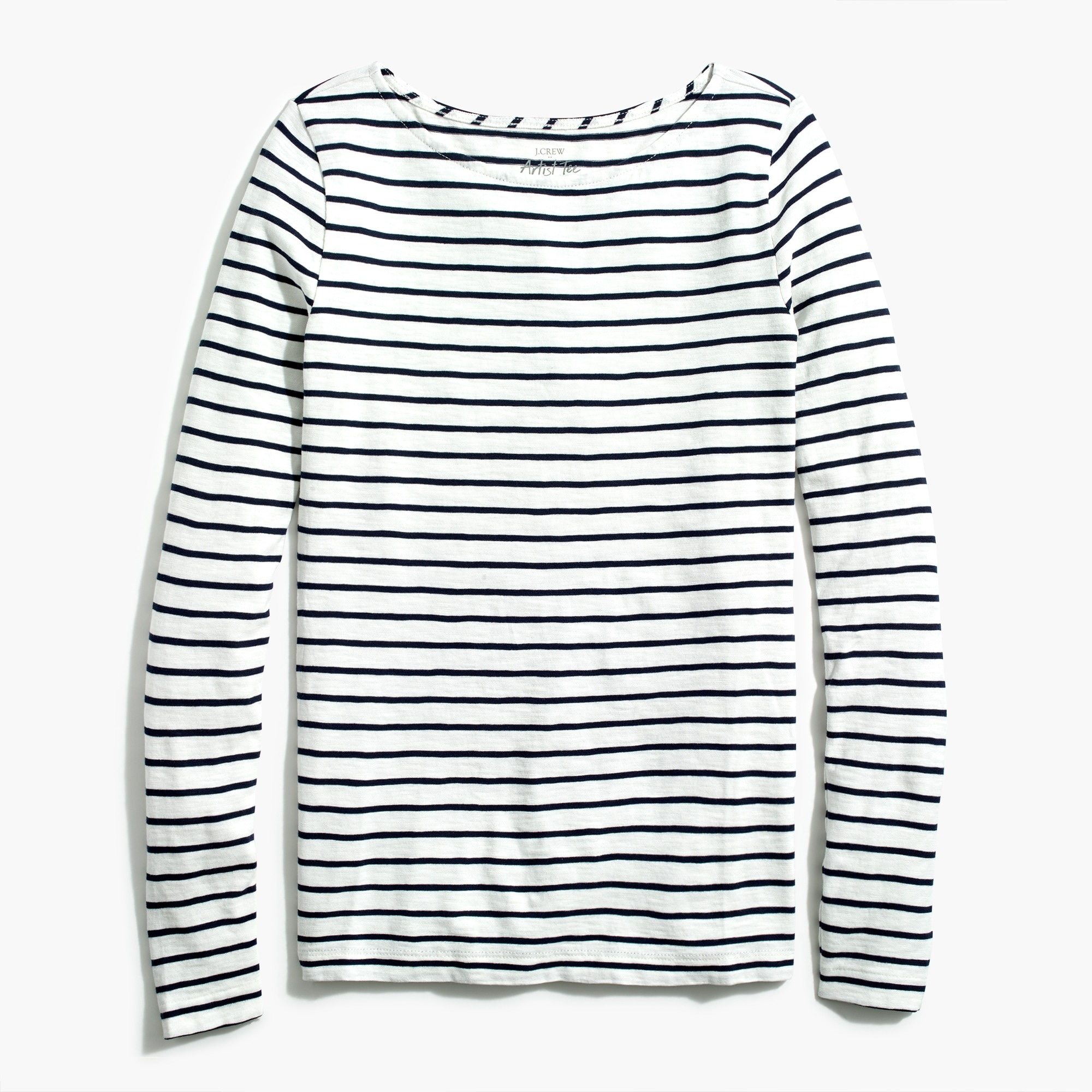 Long sleeve striped artist tee