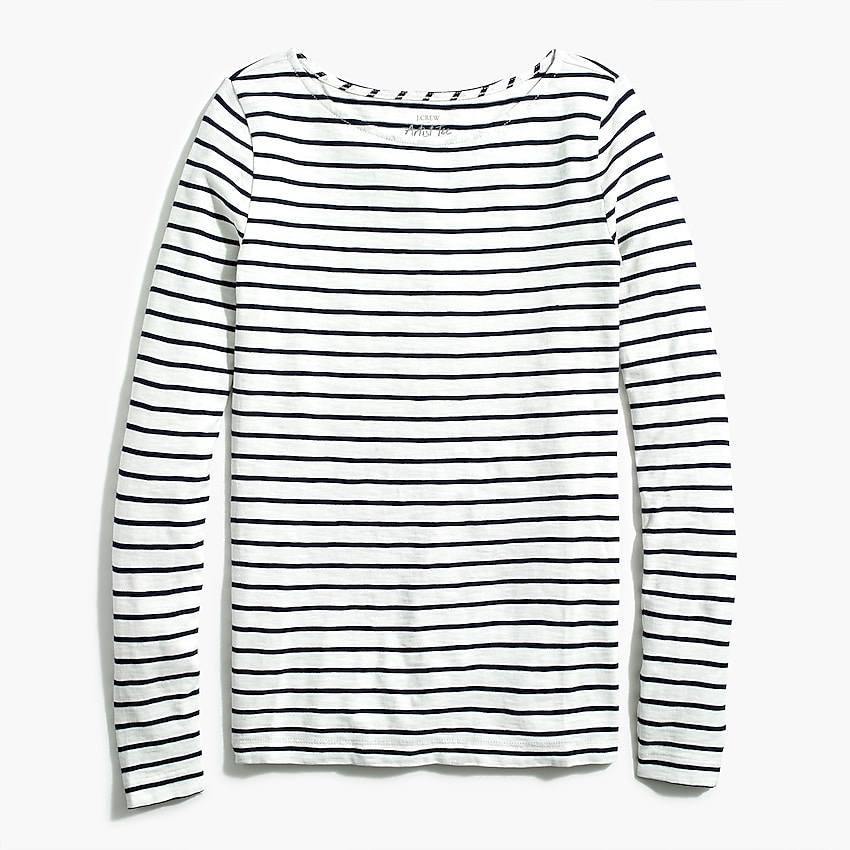 factory: striped artist tee for women, right side, view zoomed