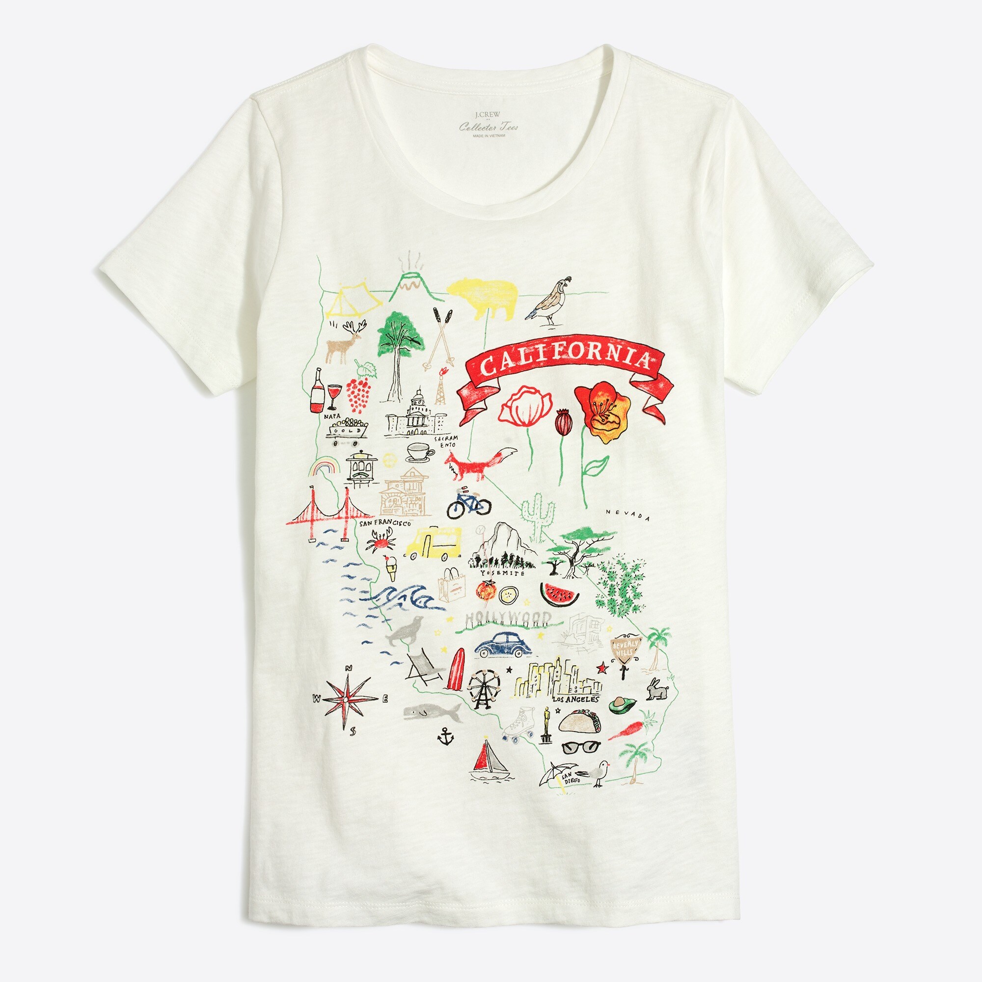 california collector tee for women