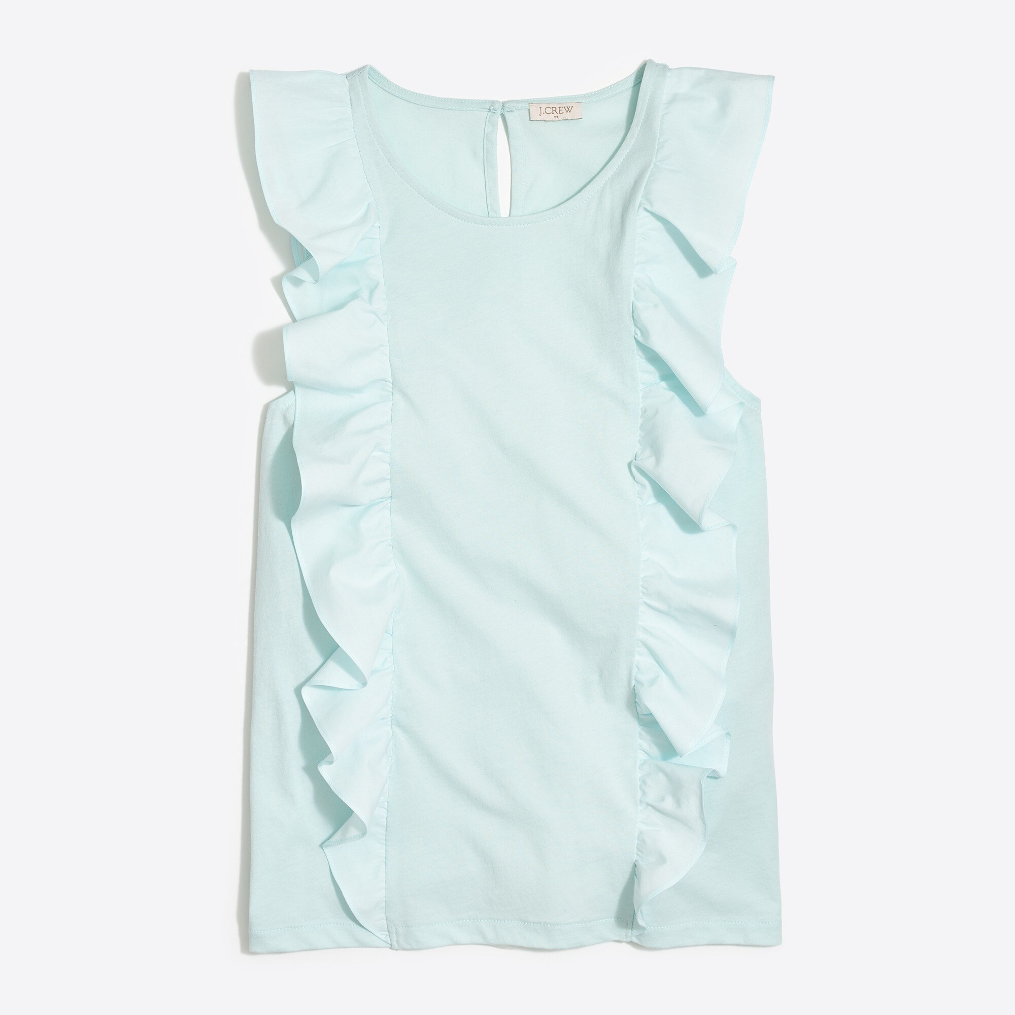 Ruffle-front top