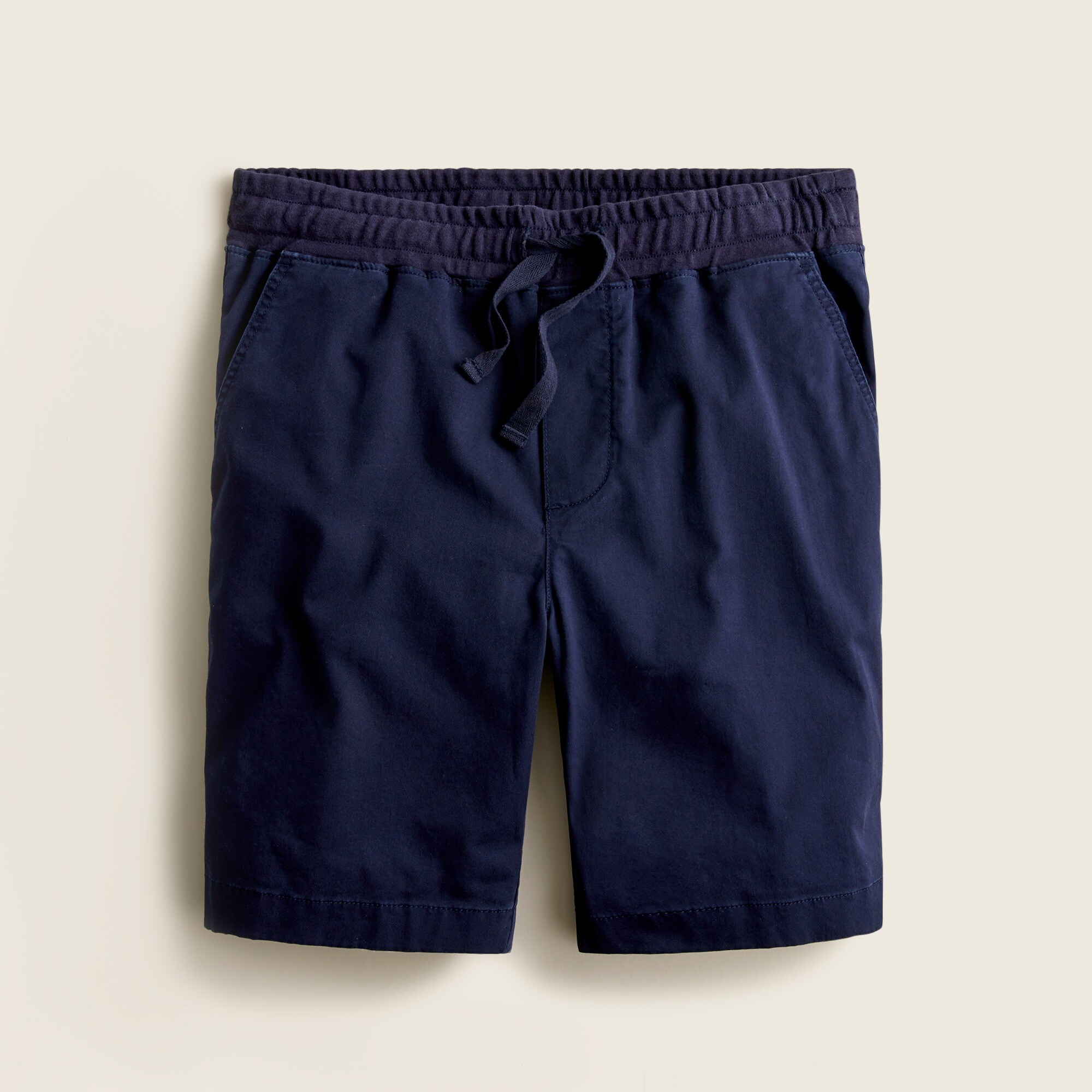 Boys' stretch pull-on short in lightweight cotton