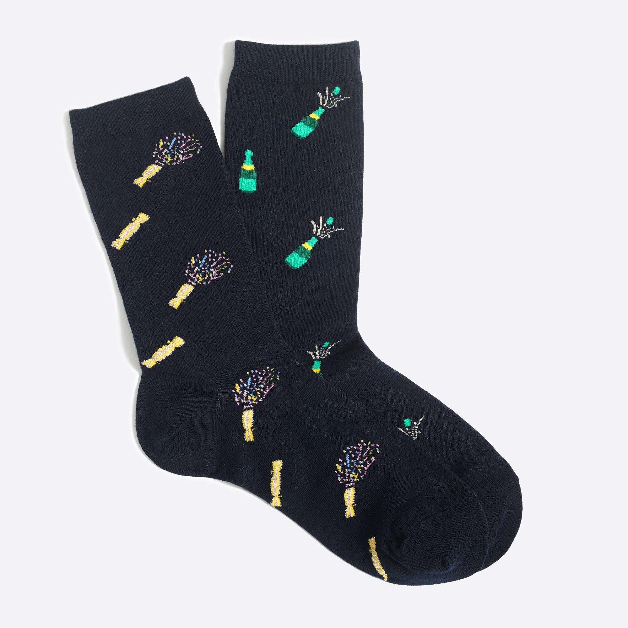 Champagne and pop mismatched trouser socks