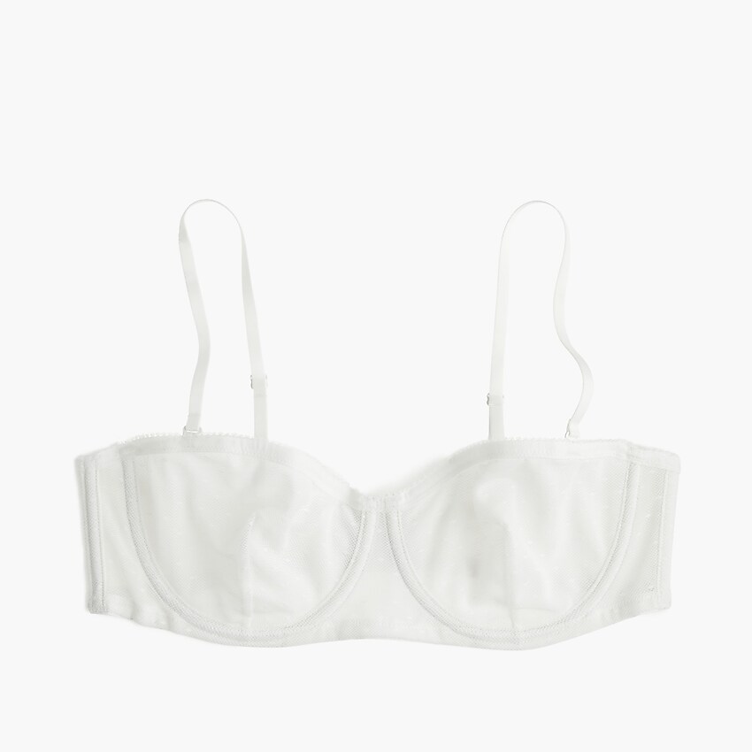 j.crew: underwire balconette bra in point d'esprit for women, right si...