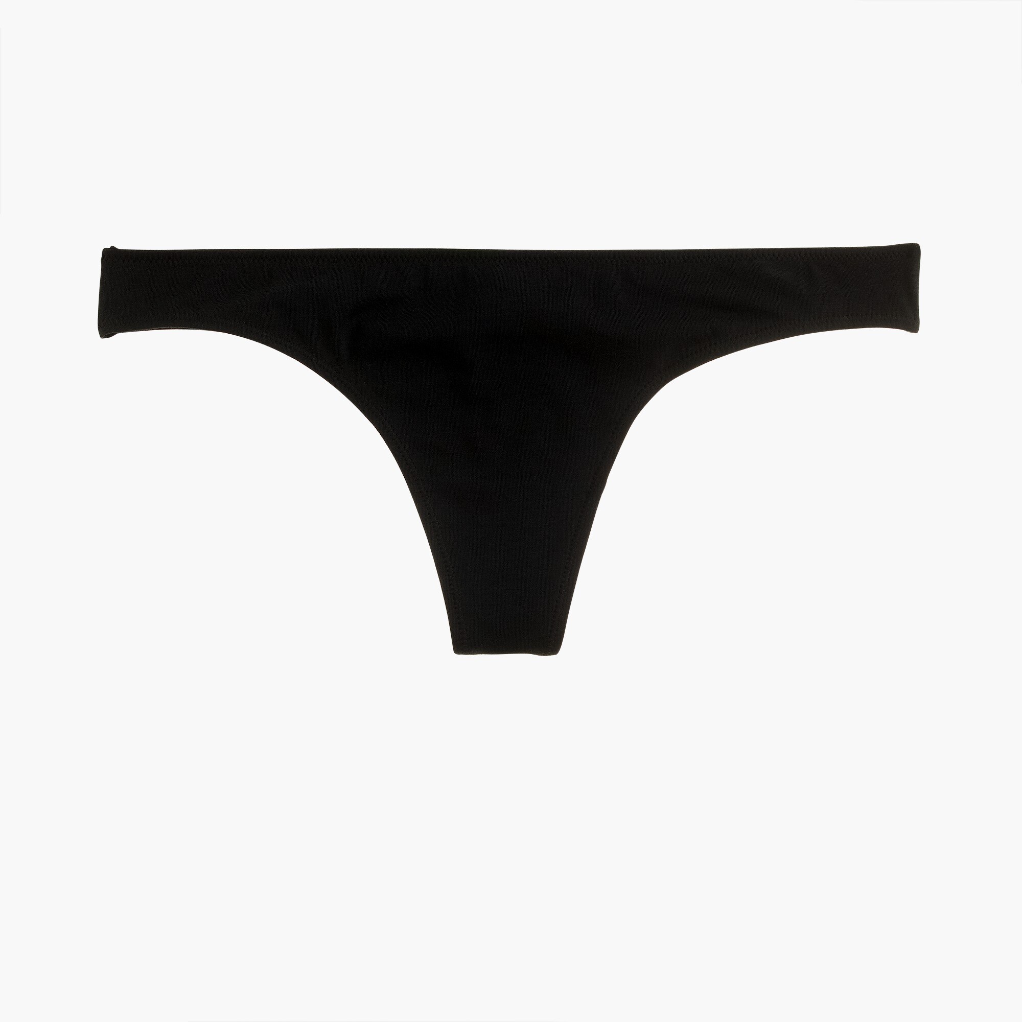 Stretch cotton thong