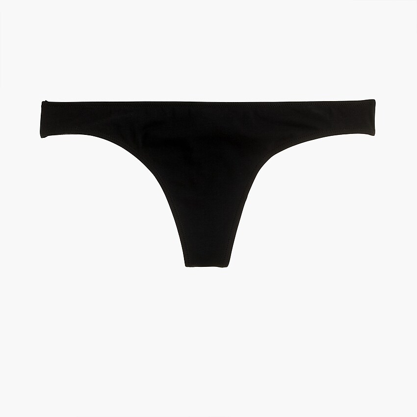j.crew: stretch cotton thong for women, right side, view zoomed