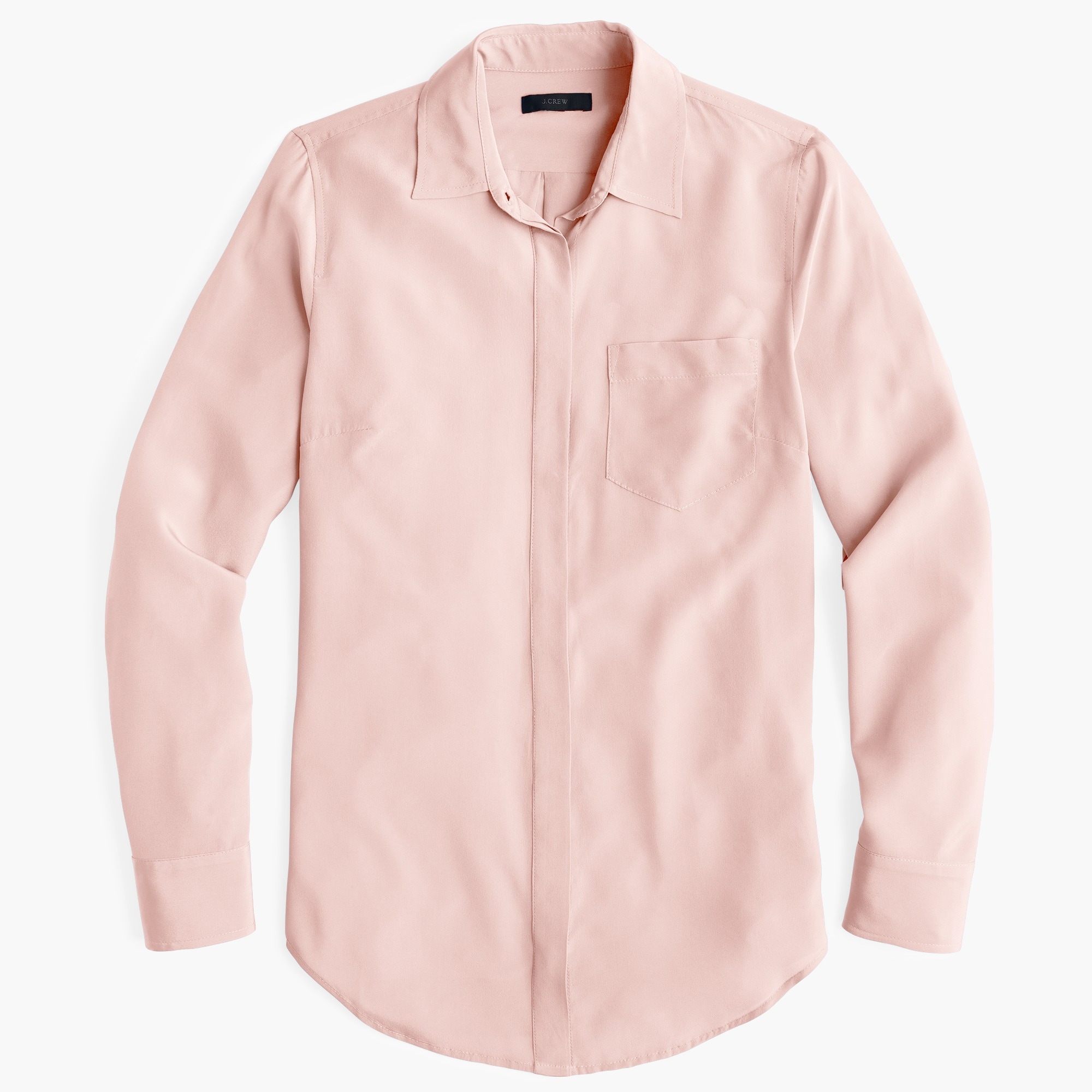 Silk button-up shirt