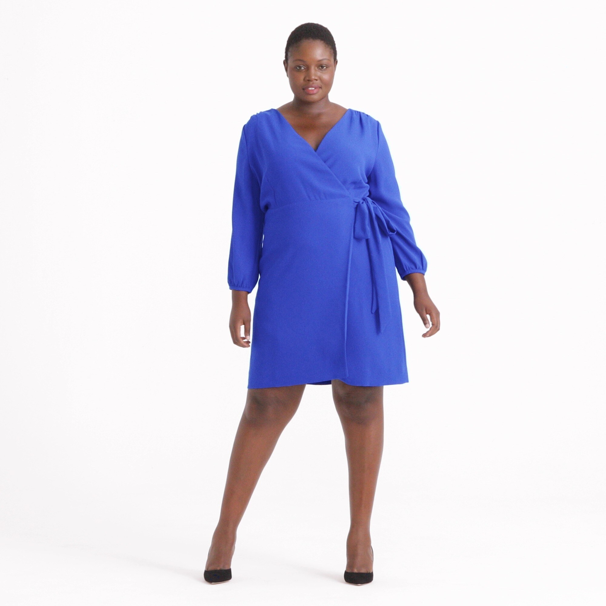 wrap dress in 365 crepe