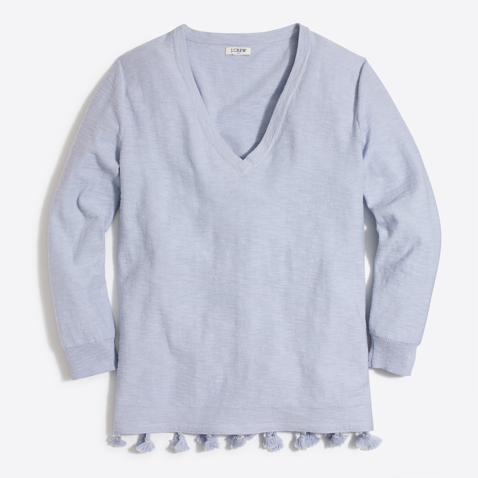 tassel hem sweater for women