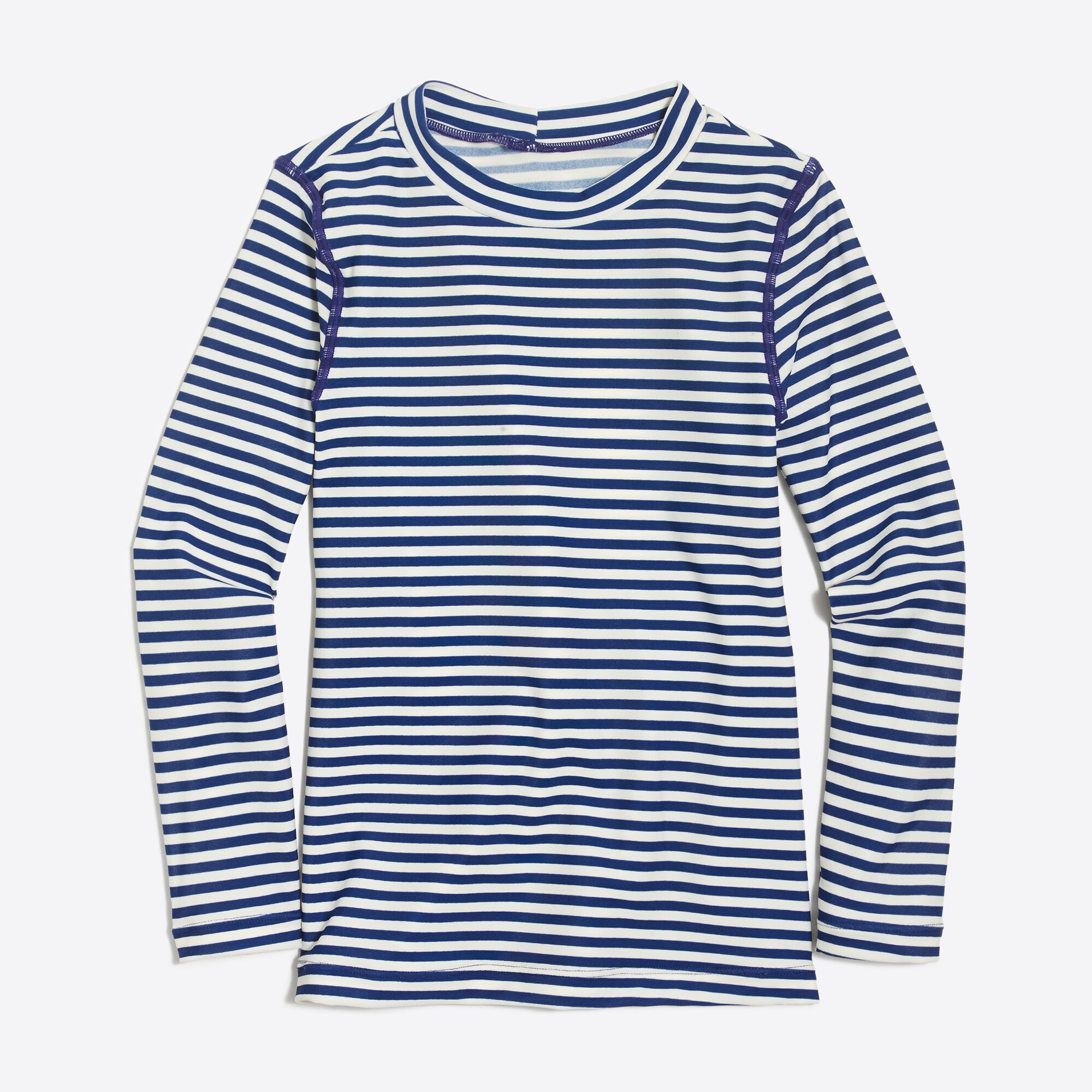 Girls' striped rashguard