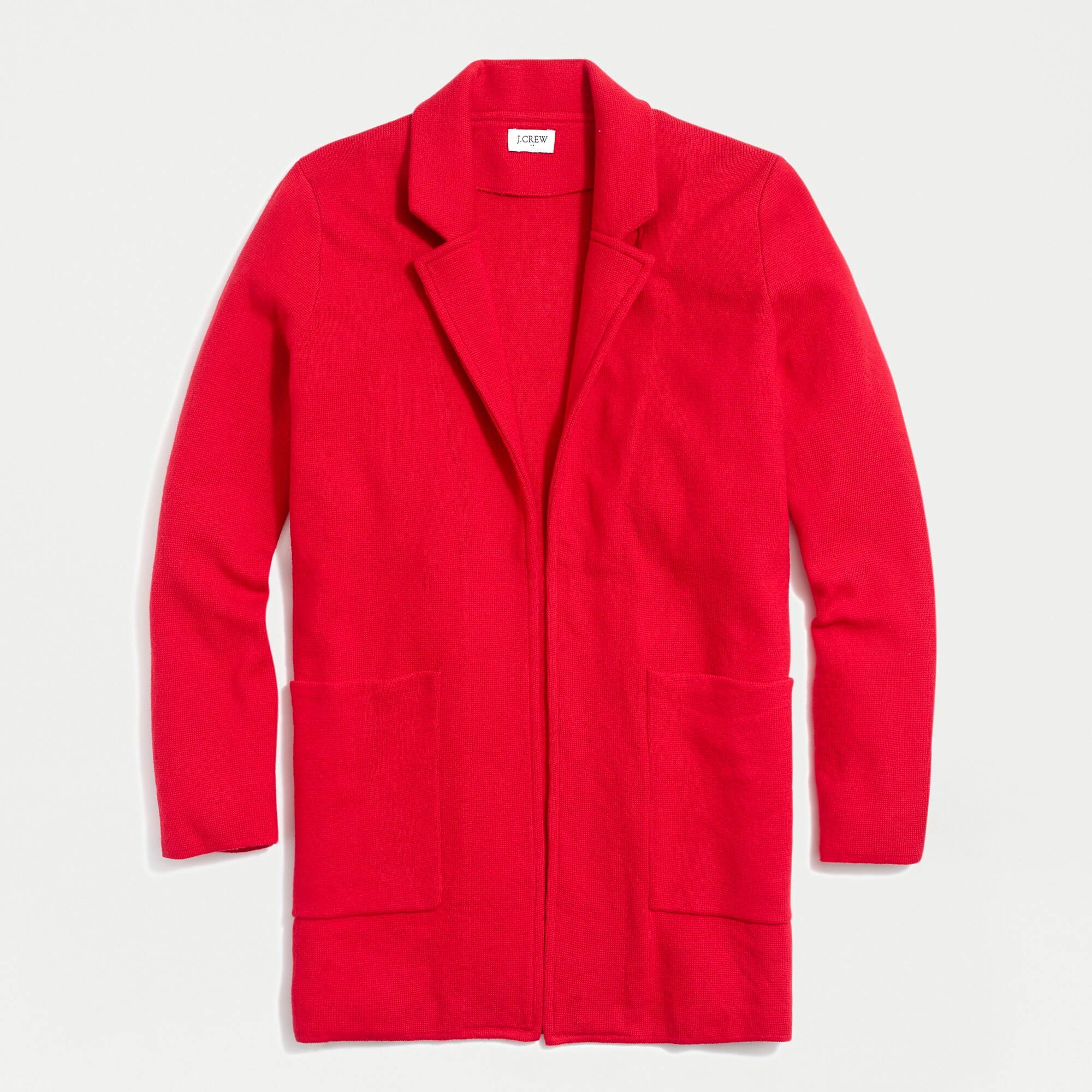 Open-front sweater blazer