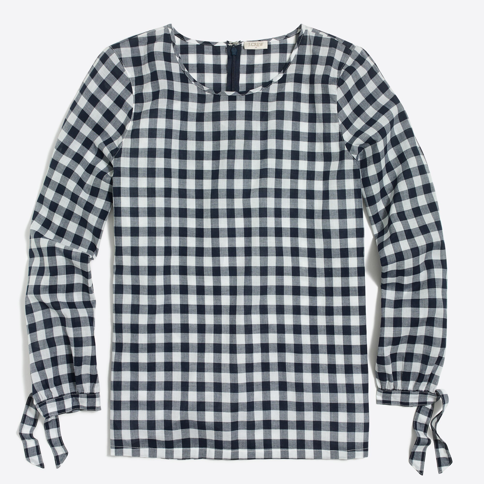 Bow-sleeve peekaboo blouse