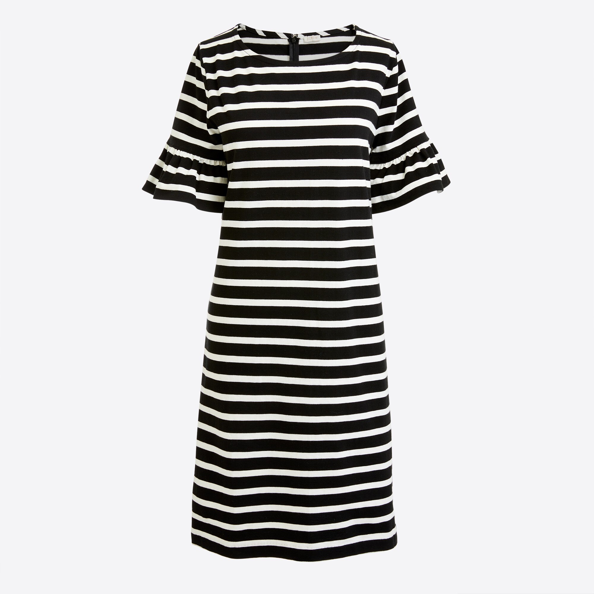Ruffle-sleeve dress