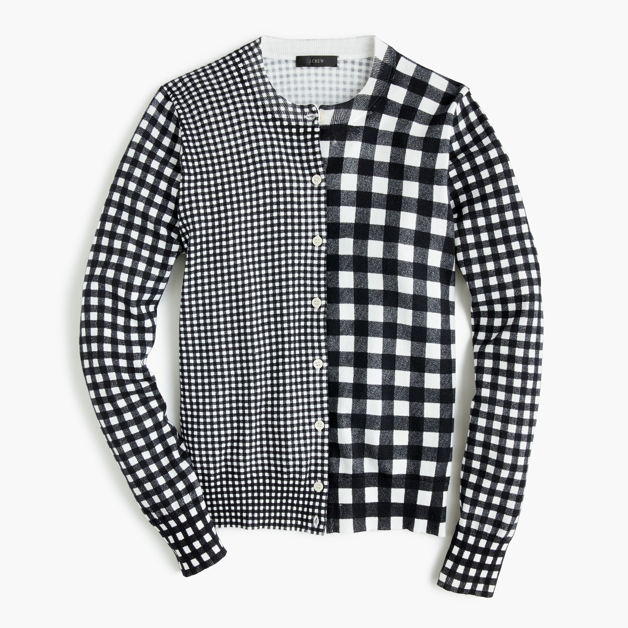 Cotton Jackie cardigan in gingham