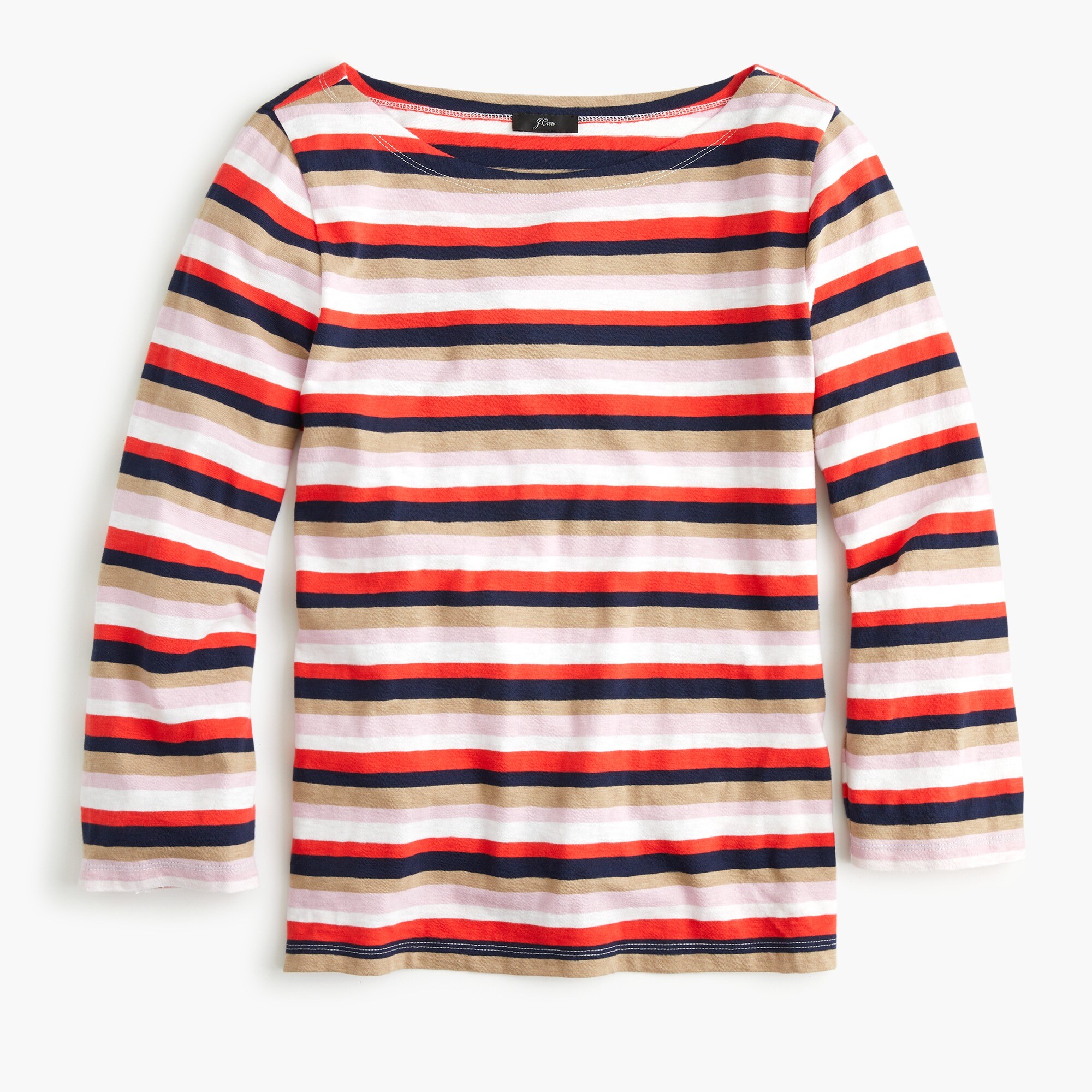  Striped boatneck T-shirt