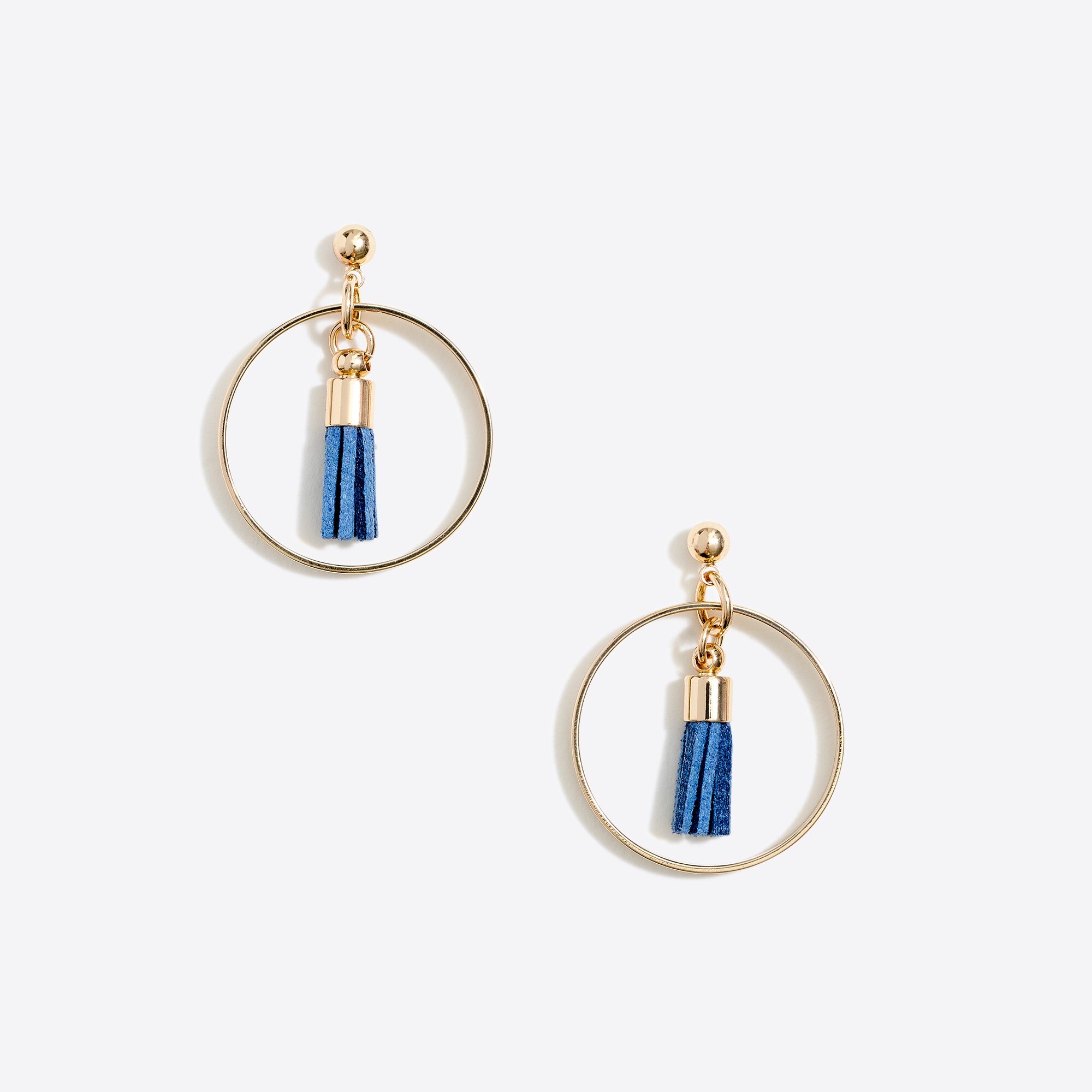 Tassel hoop earrings