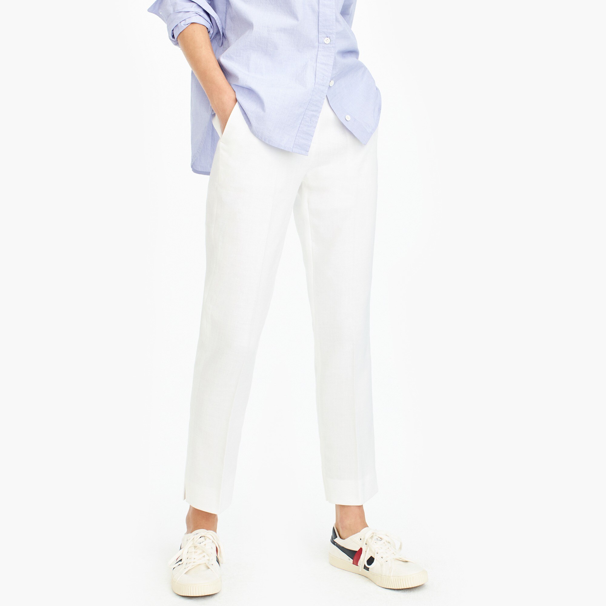 j crew linen pants womens