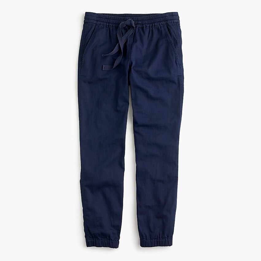 j.crew: point sur seaside pant in cotton twill for women, right side, view zoomed
