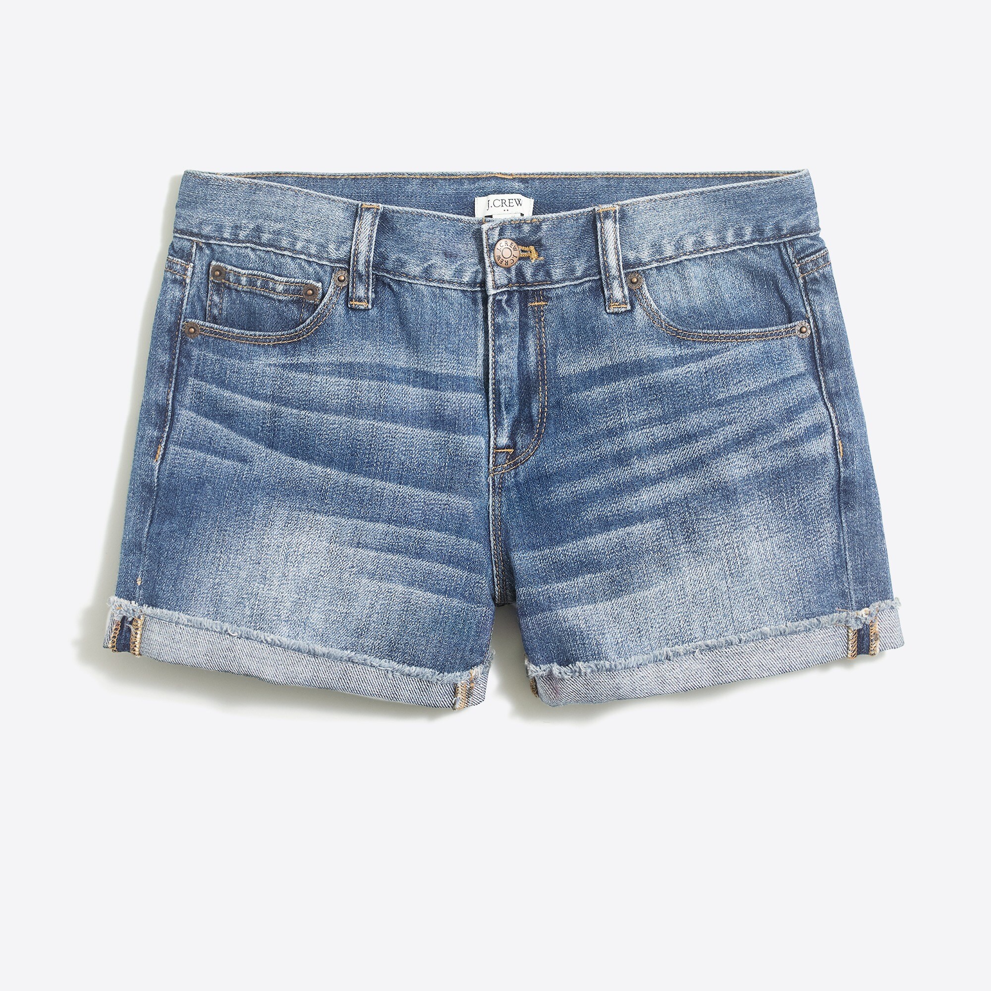denim short in irving wash for women